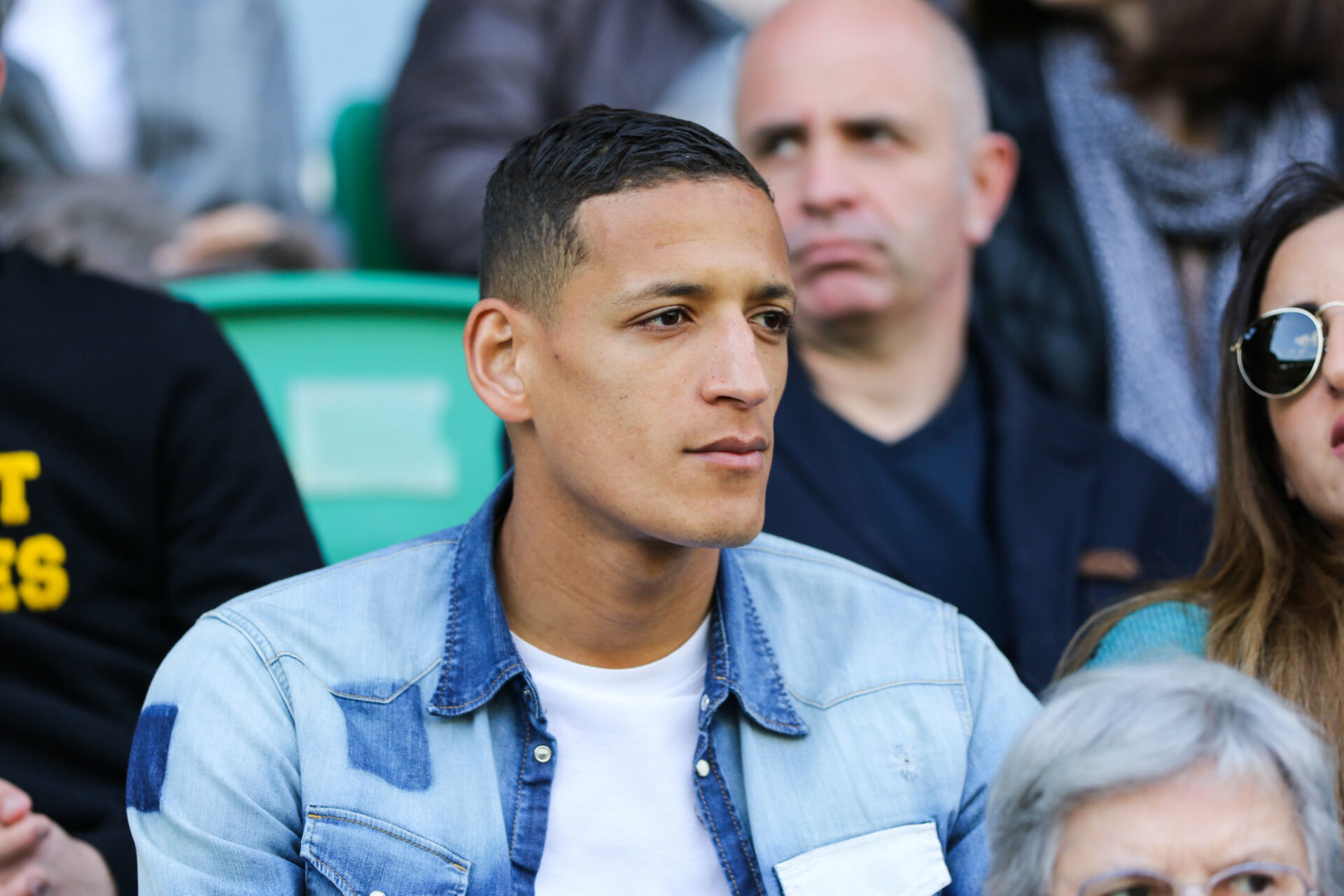 Yacine Bammou c&eacute;l&egrave;bre un but inscrit avec le SM Caen. Photo Anthony Dibon/Icon Sport
