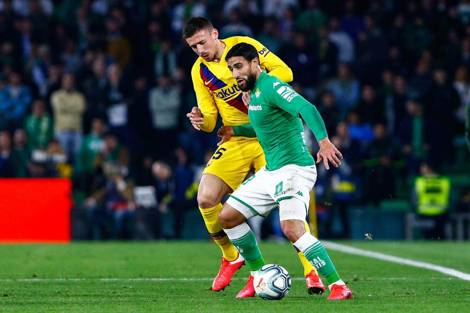 Nabil Fekir contre le FC Barcelone en 2020. Icon Sport