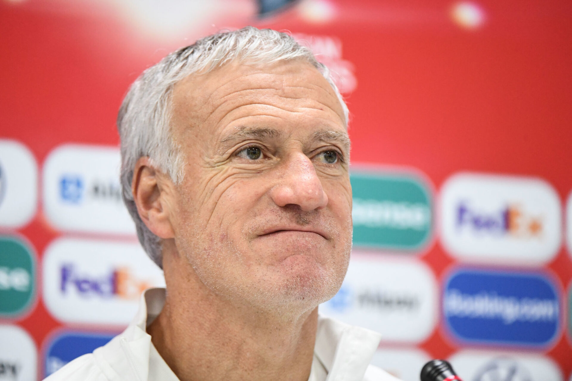Didier Deschamps en conférence de presse. Icon Sport Didier Deschamps en conférence de presse. Icon Sport