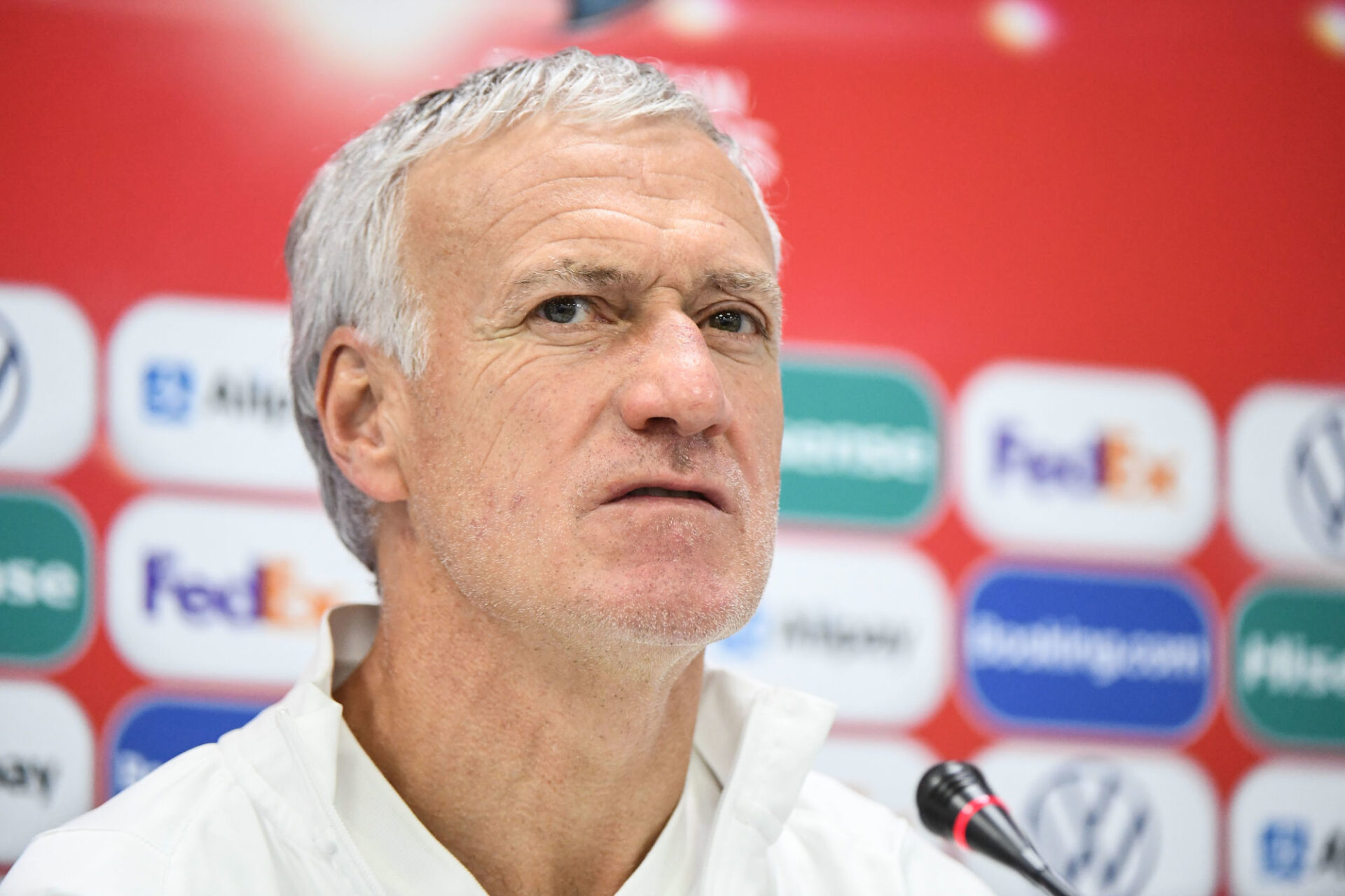 Didier Deschamps en conférence de presse. Icon Sport Didier Deschamps en conférence de presse. Icon Sport