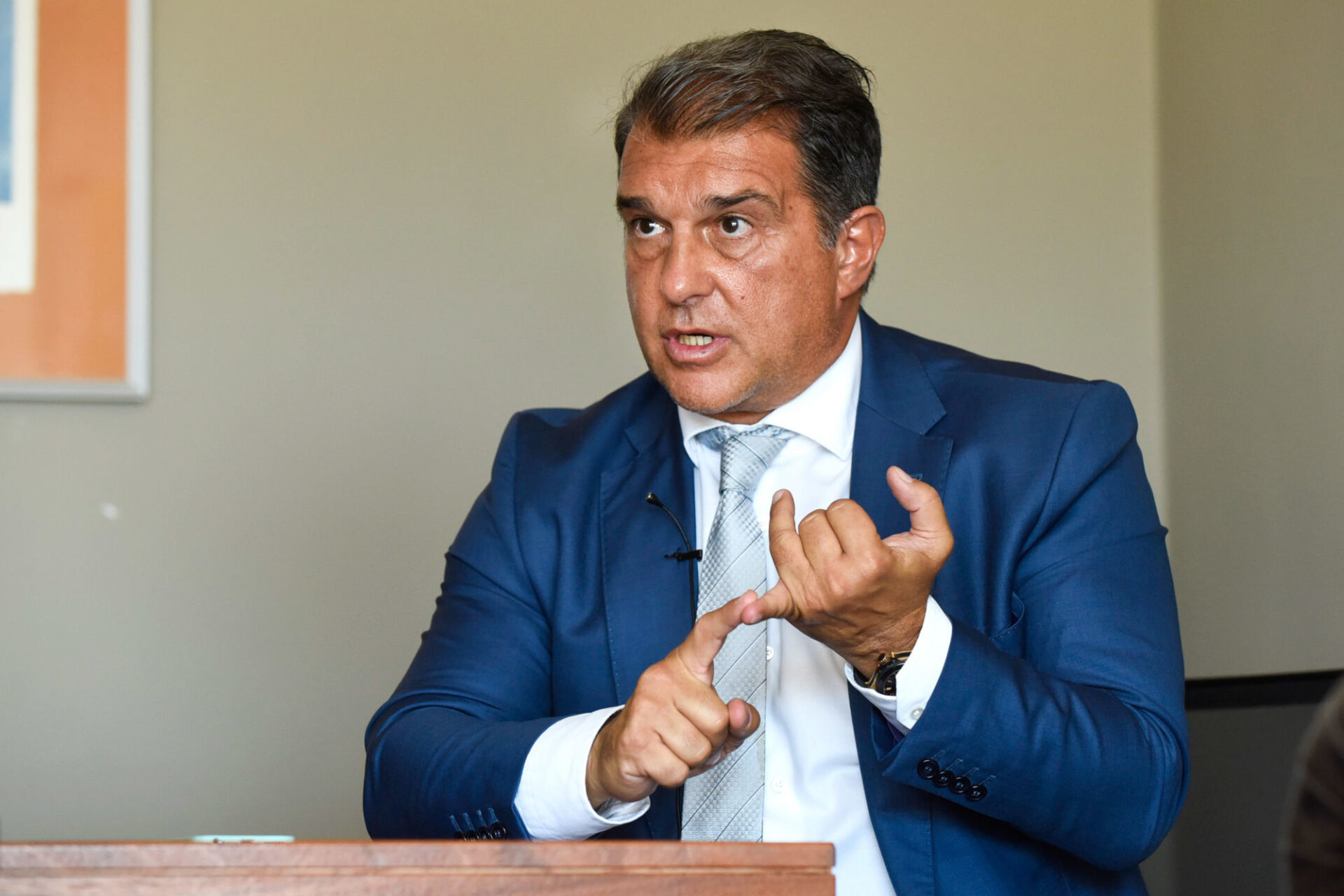 Joan Laporta, le nouveau président du Barça. Icon Sport