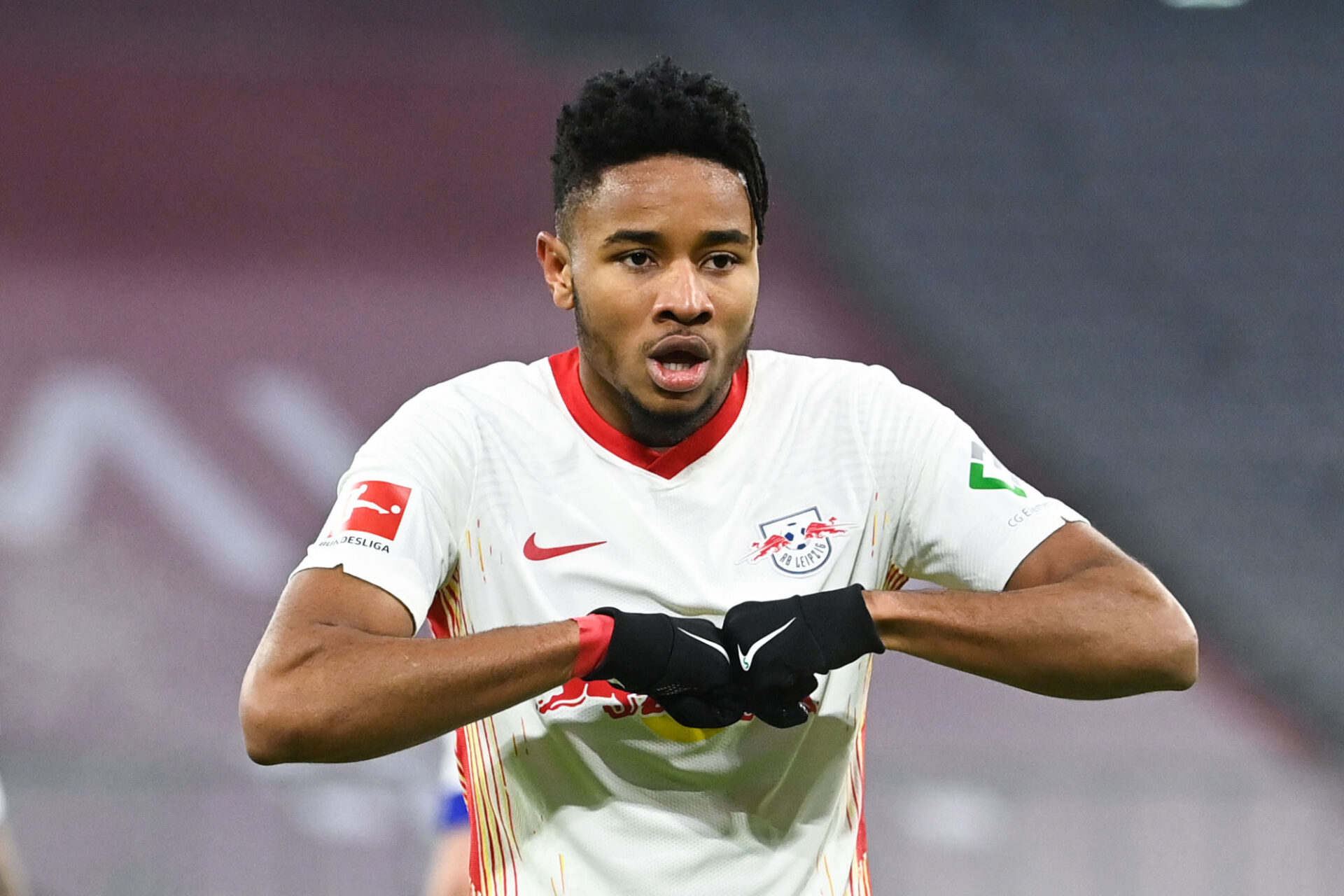 Et si Christopher Nkunku revenait en France et m&ecirc;me au PSG ? (iconsport)By Icon Sport - Christopher NKUNKU - Allianz Arena - Munich (Allemagne)