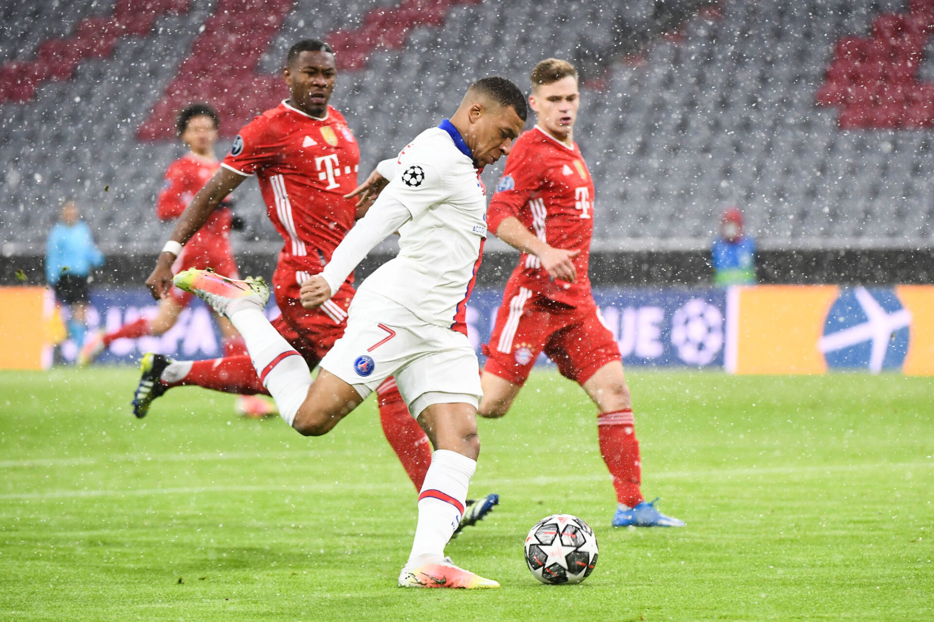 Le PSG a r&eacute;ussi l'exploit de faire tomber le Bayern (2-3). Icon Sport