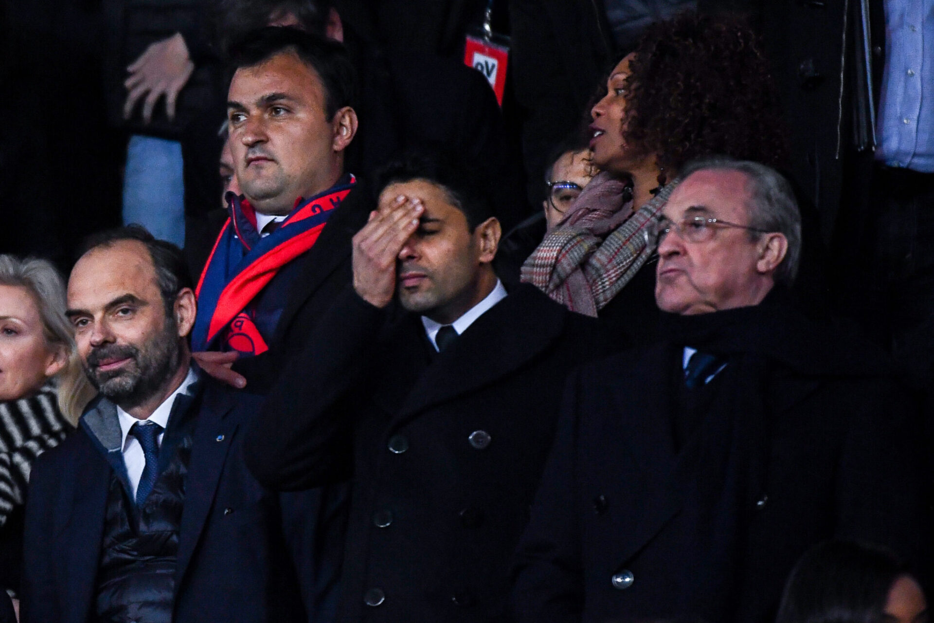 Nasser Al-Khela&iuml;fi aux cot&eacute;s de Florentino Perez (IconSport).