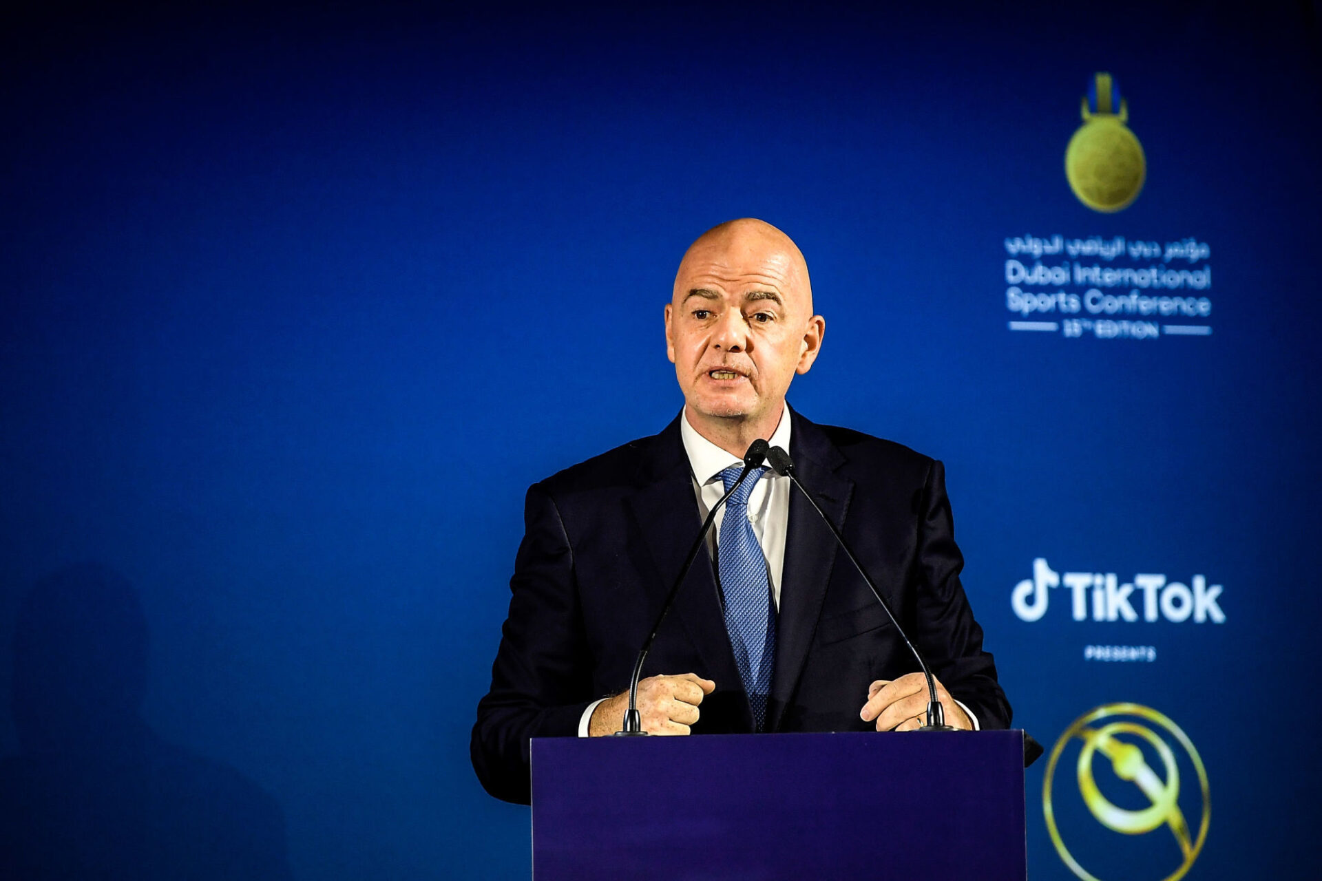 Gianni Infantino, le pr&eacute;sident de la FIFA, pourrait se laisser convaincre par l'id&eacute;e d'une Coupe du monde tous les deux ans. Icon Sport