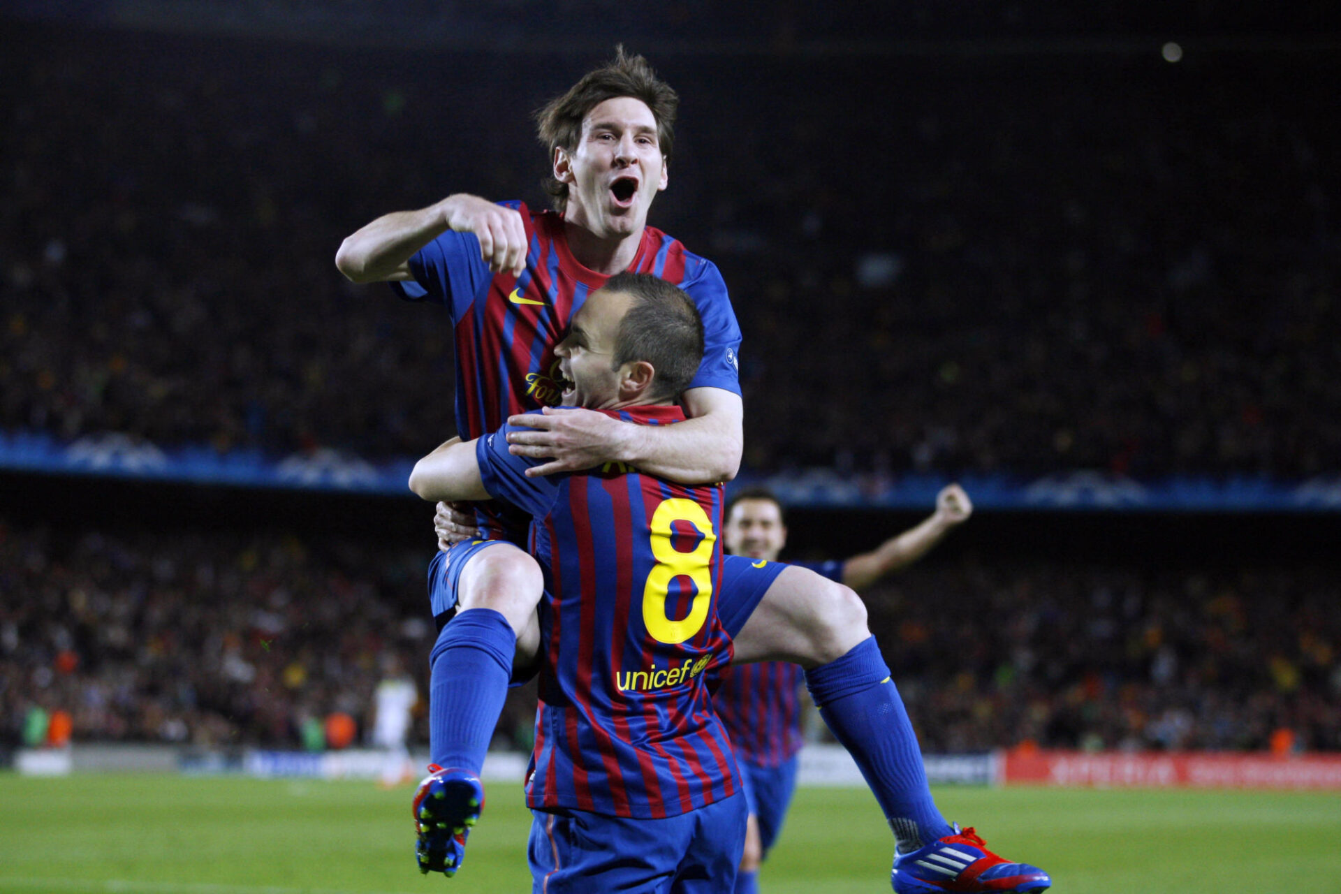 Lionel Messi et Andrés Iniesta au Barça en 2012. Icon Sport