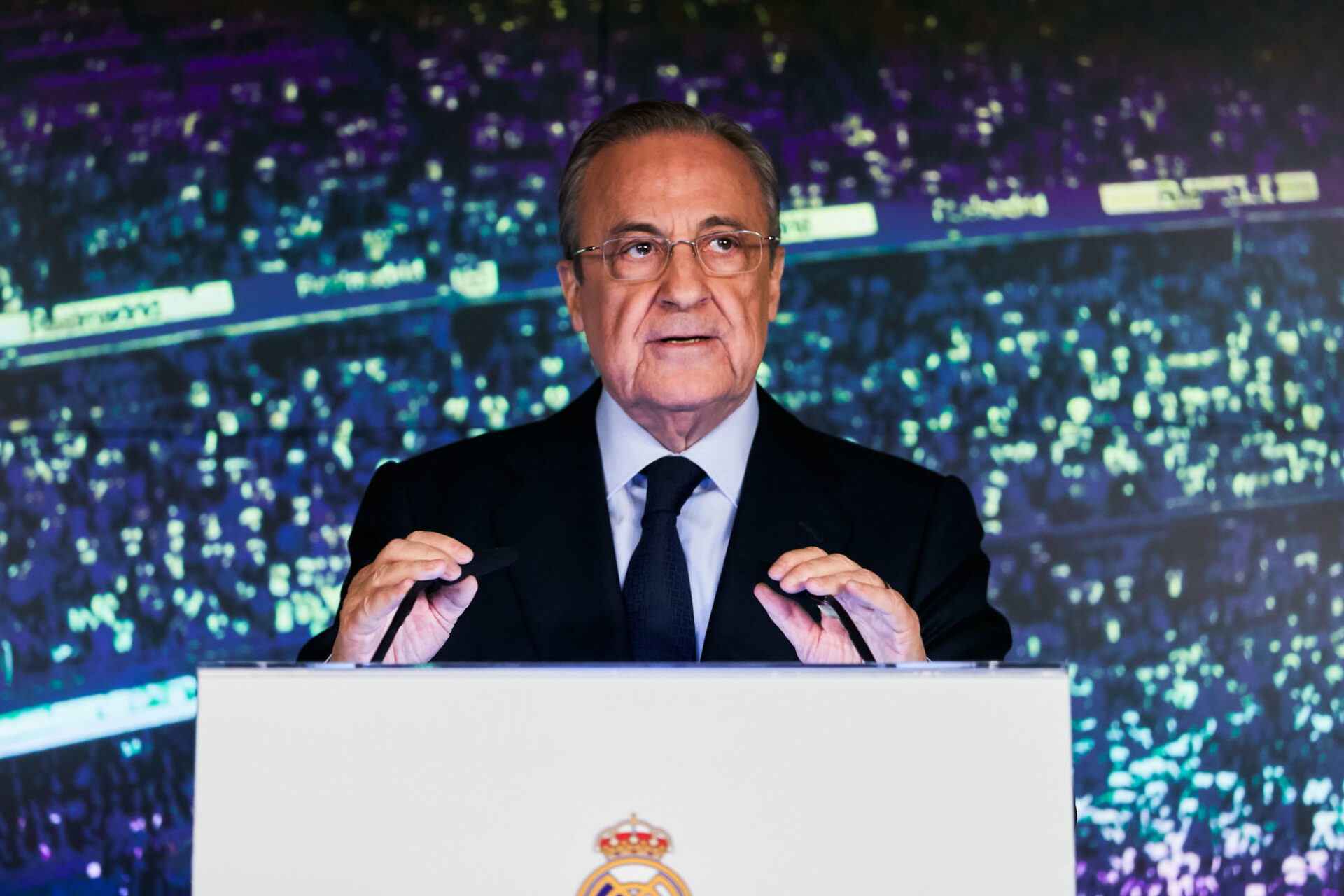 Florentino Pérez a évoqué le départ du Français comme une possibilité. Icon Sport Florentino Pérez a évoqué le départ du Français comme une possibilité. Icon Sport