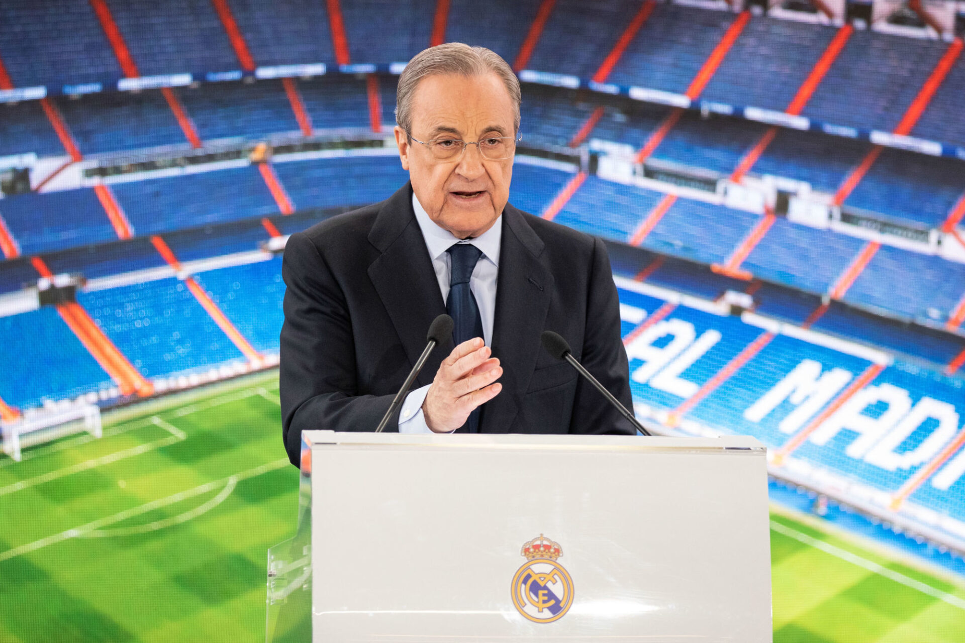 Florentino Pérez a évoqué le départ du Français comme une possibilité. Icon Sport Florentino Pérez a évoqué le départ du Français comme une possibilité. Icon Sport