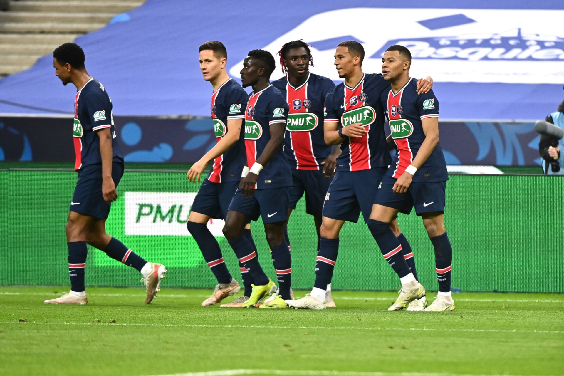 Le PSG de Danilo Pereira voulait remettre les pendules &agrave; l'heure contre Monaco. Icon Sport
