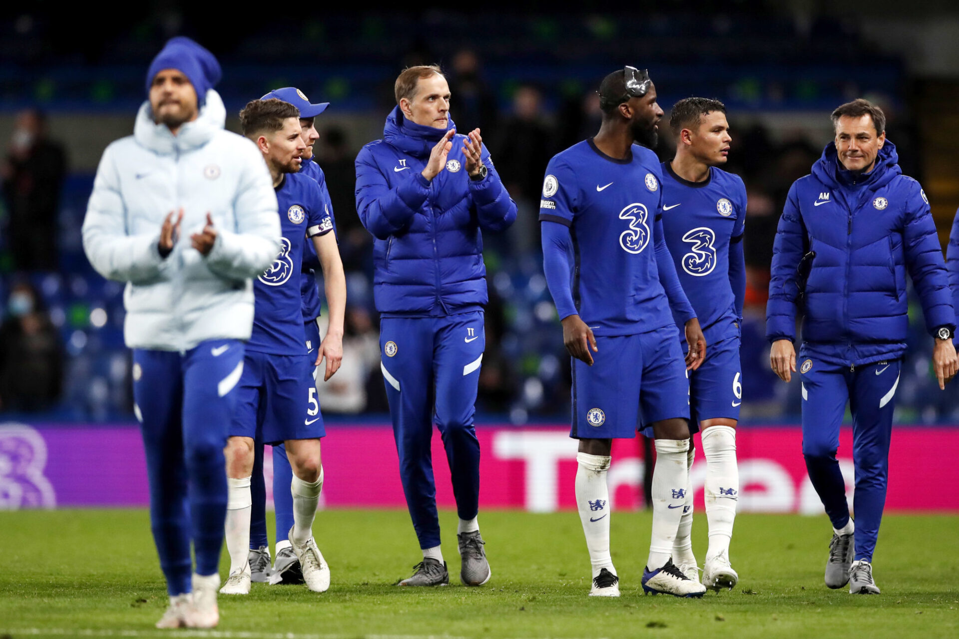 Thomas Tuchel et ses joueurs, un groupe uni. Icon Sport