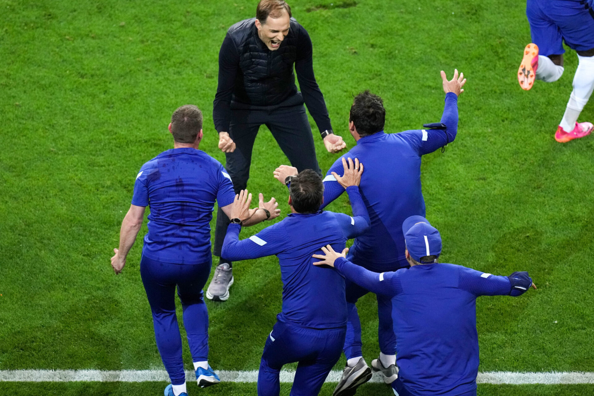 Thomas Tuchel a explosé de joie au coup de sifflet final de l'arbitre. Icon Sport