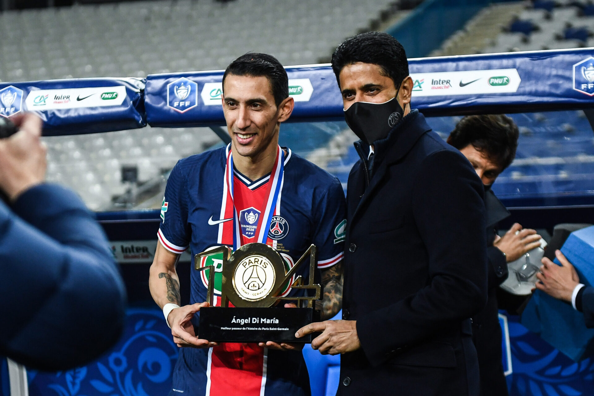 Di Maria a servi Mbappé sur le second but parisien contre Monaco (iconsport) Di Maria a servi Mbappé sur le second but parisien contre Monaco (iconsport)