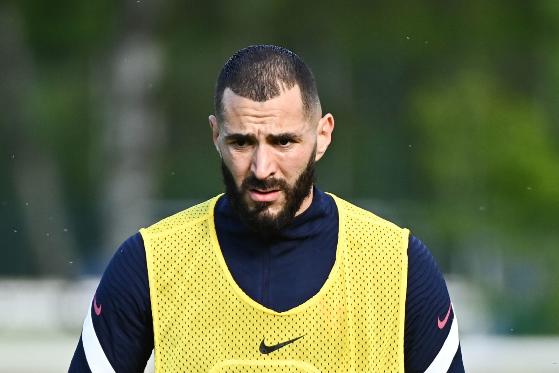 Karim Benzema est heureux de retrouver les Bleus, et &ccedil;a se voit ! Icon Sport