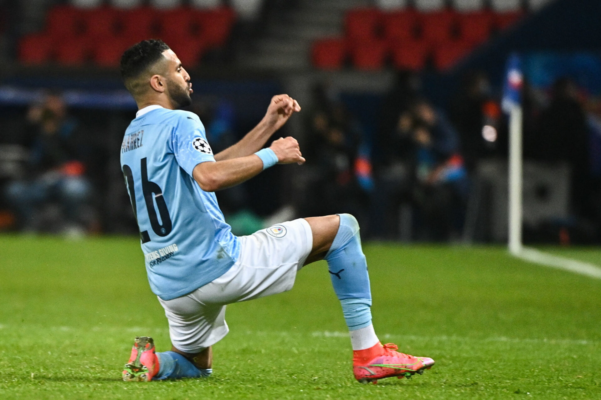 Riyad Mahrez, l'un des symboles de ce Manchester City inarr&ecirc;table. Icon Sport