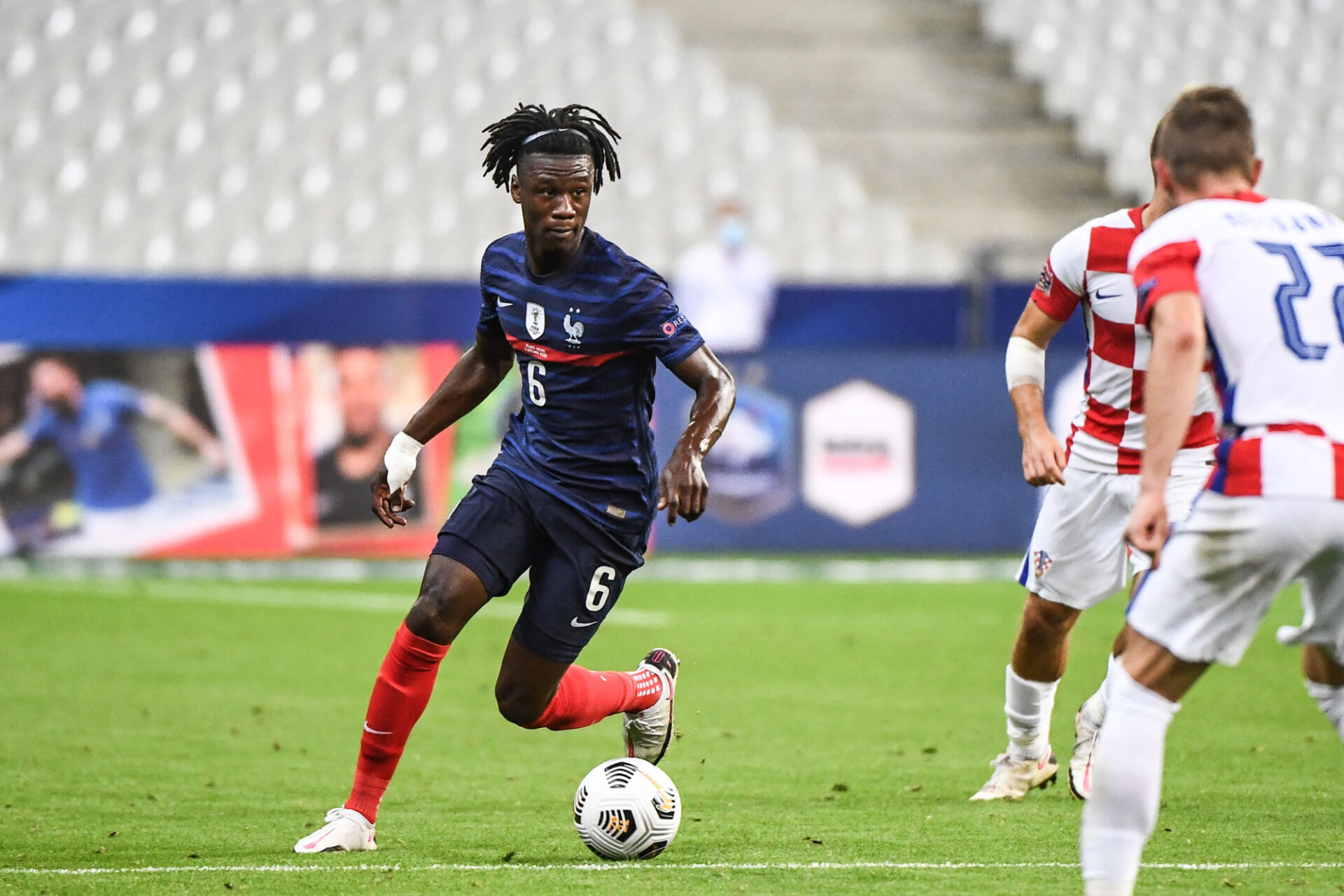 A 18 ans, Eduardo Camavinga compte déjà 3 sélections en équipe de France, dont un (incroyable) but face à l'Ukraine en octobre dernier. Icon Sport