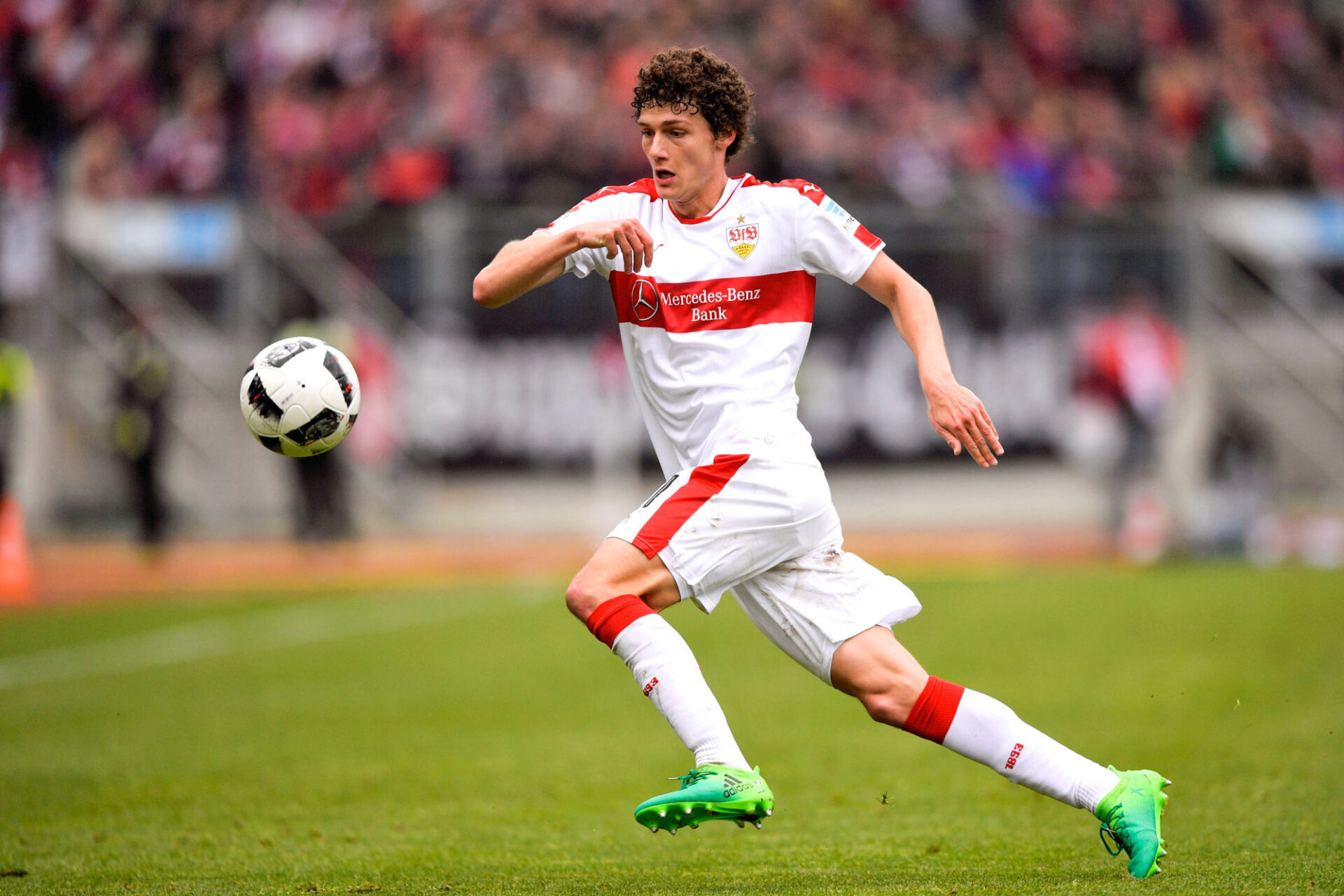 Benjamin Pavard avec Stuttgart en 2017. Icon SPort