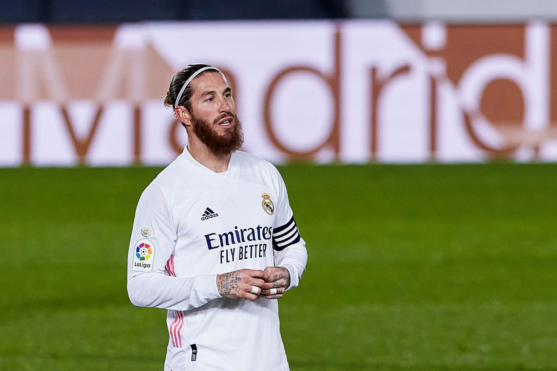 Sergio Ramos s'est &agrave; nouveau bless&eacute; et ne pourra pas tenir sa place contre le FC S&eacute;ville. Icon Sport