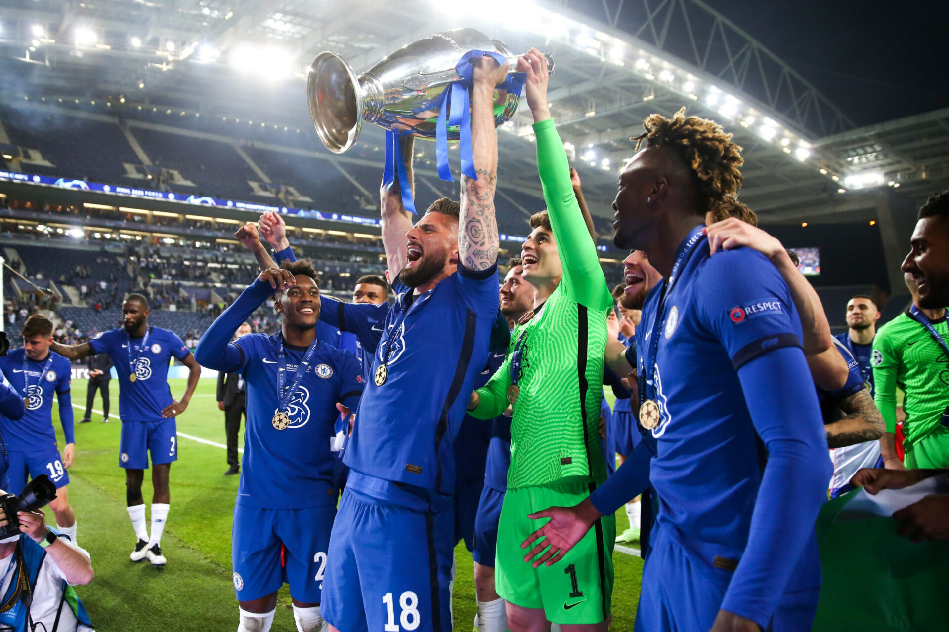 Nouveau titre ce week-end pour Olivier Giroud, vainqueur de la Ligue des Champions avec Chelsea (iconsport)