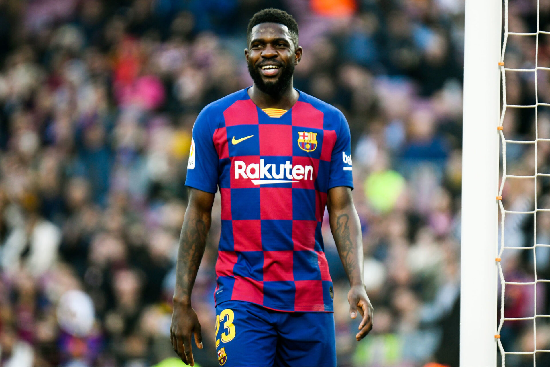 Le FC Barcelone veut transférer Samuel Umtiti. (Photo by Pressinphoto/Icon Sport) Le FC Barcelone veut transférer Samuel Umtiti. (Photo by Pressinphoto/Icon Sport)