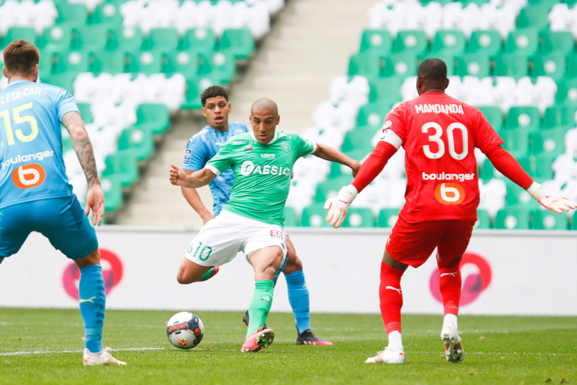 Wahbi Khazri a &eacute;t&eacute; dans tous les bons coups des Verts contre l'OM. Icon Sport