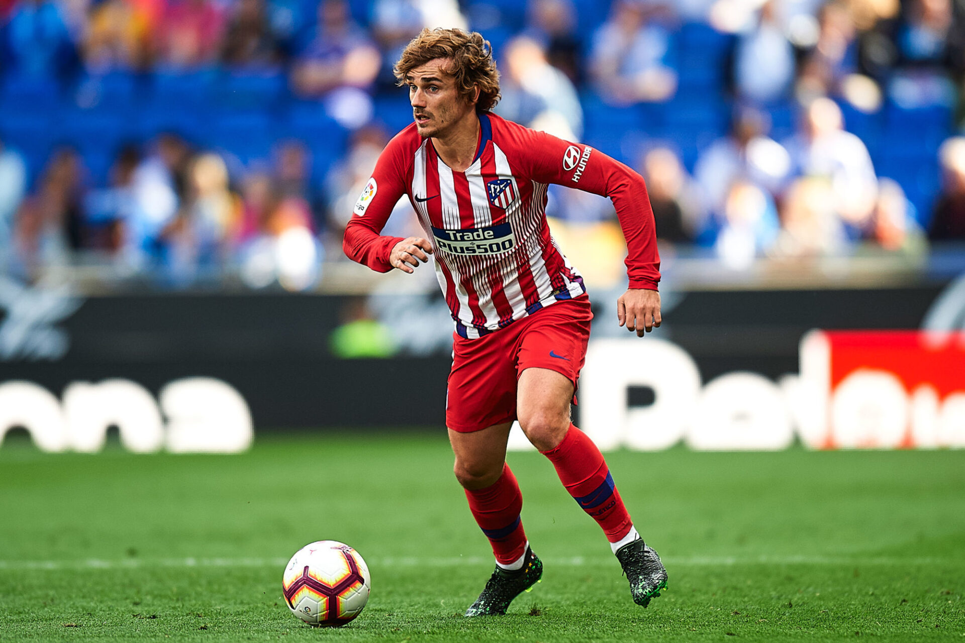 Antoine Griezmann jouait encore &agrave; l'Atl&eacute;tico en 2019. Icon Sport
