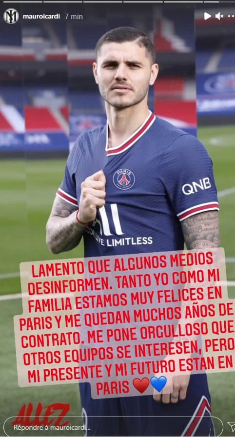 Mauro Icardi sort d'une saison compliquée au PSG (iconsport) Mauro Icardi sort d'une saison compliquée au PSG (iconsport)