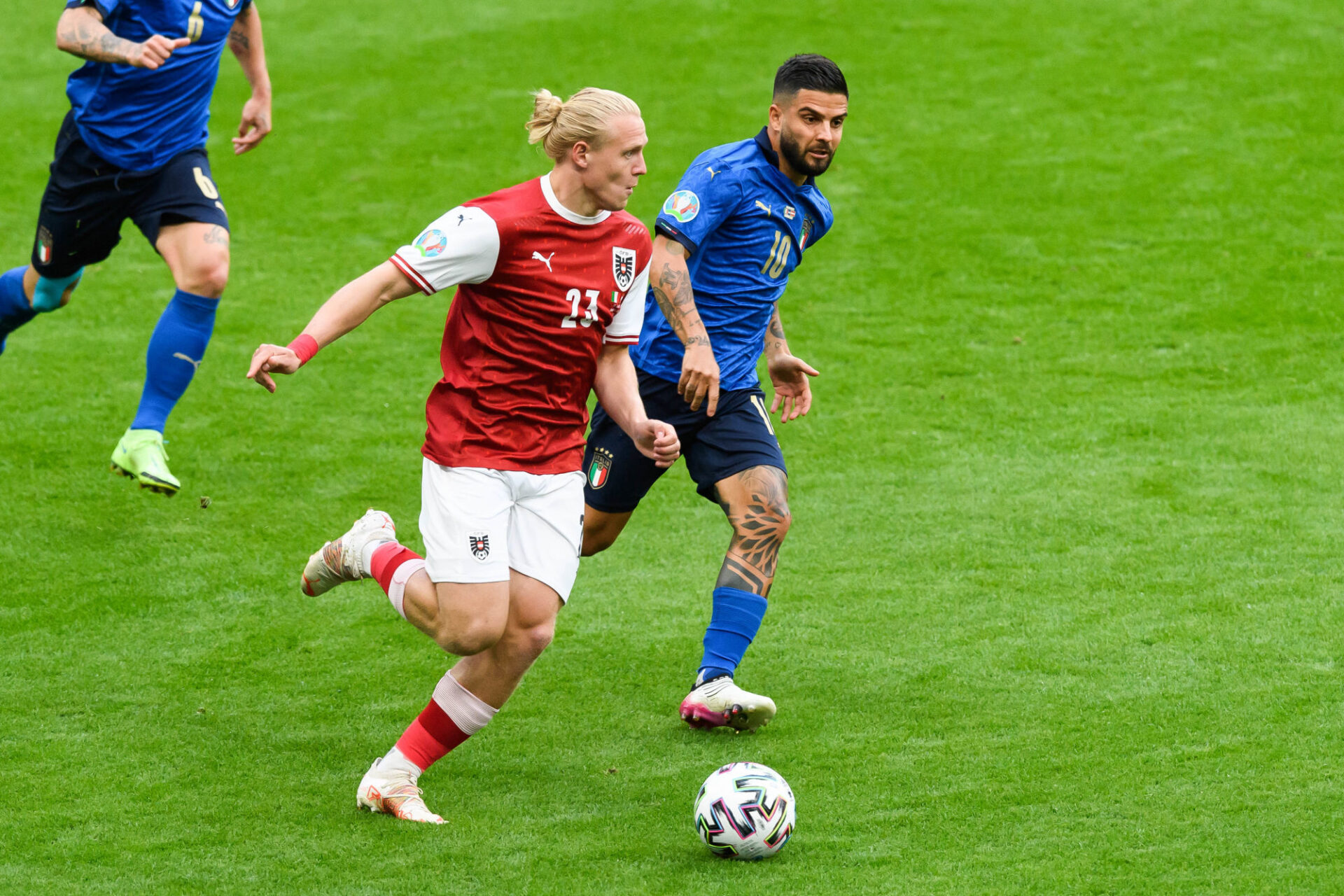 Xaver Schlager a été monstrueux au point de prendre le dessus sur le milieu italien. Icon Sport