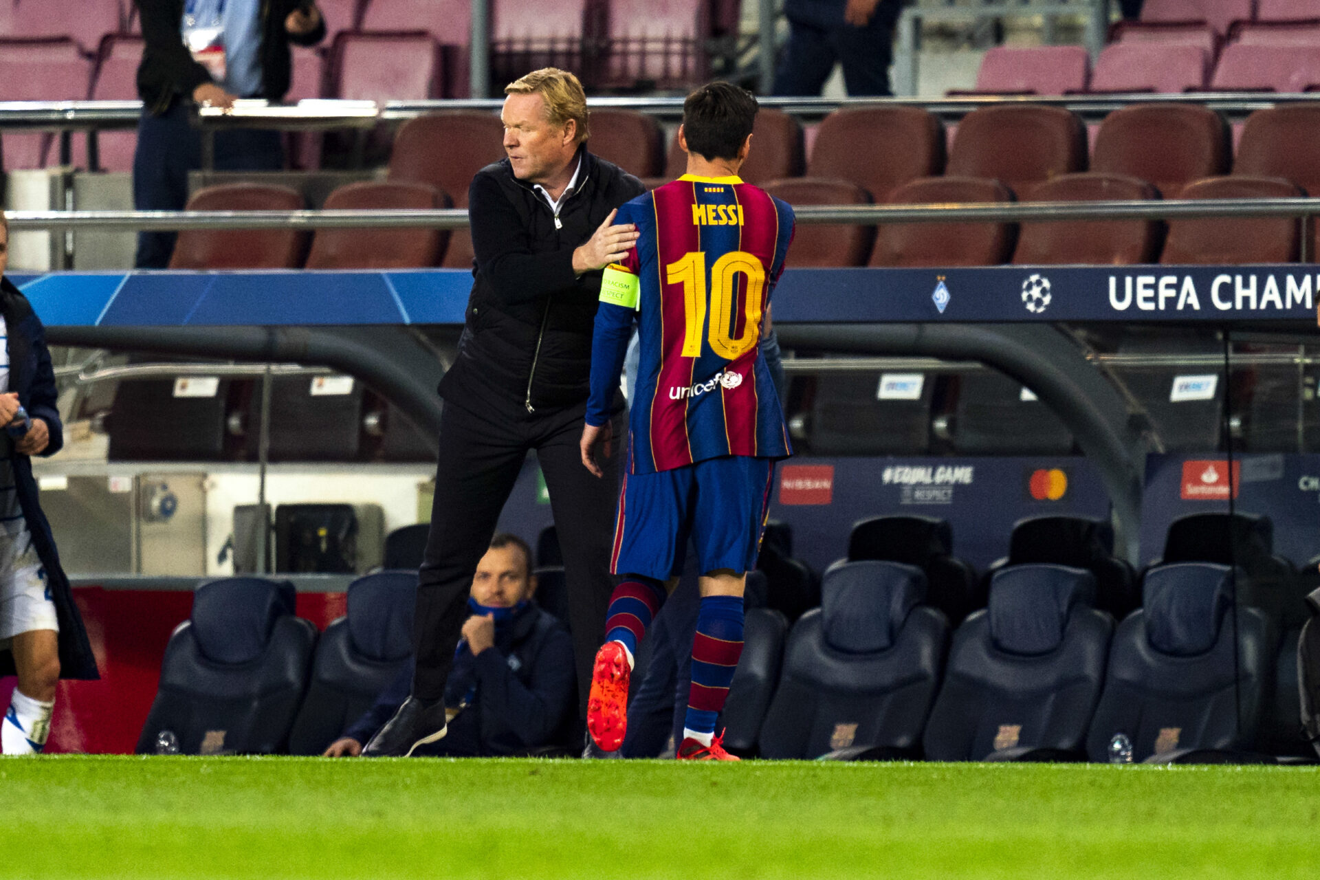 Ronald Koeman aid&eacute; par Lionel Messi ? (iconsport)