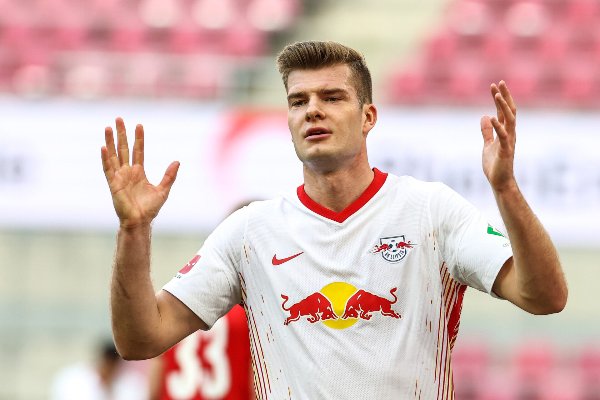 Recrut&eacute; &agrave; l'&eacute;t&eacute; 2020 pour remplacer Timo Werner, Alexander S&oslash;rloth n'a pas convaincu, n'inscrivant que 6 buts (iconsport)