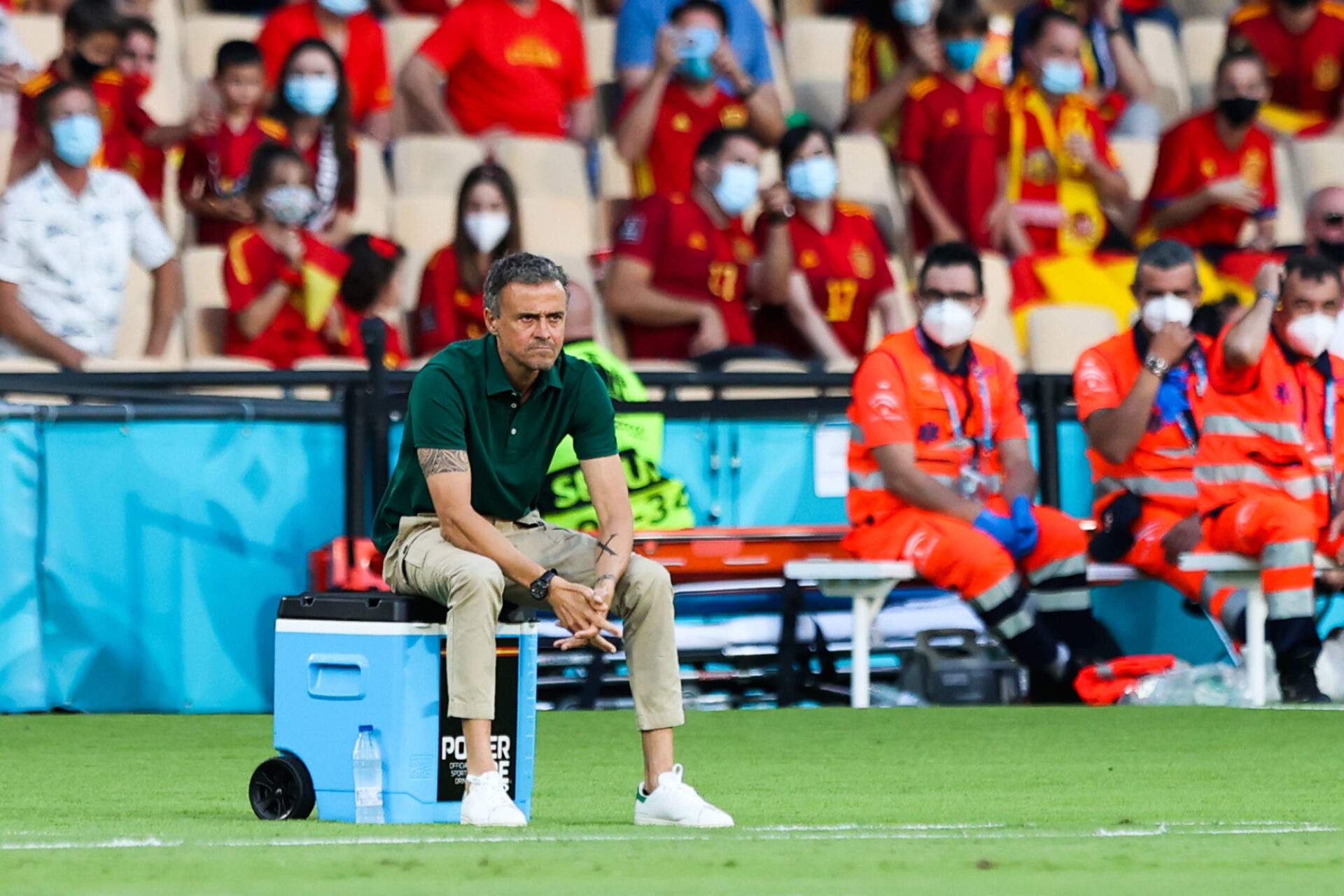 Luis Enrique semble avoir du mal &agrave; faire passer ses consignes aupr&egrave;s de Marcos Llorente. Icon Sport