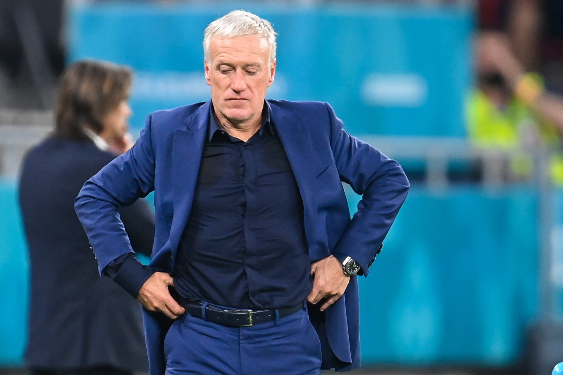Didier Deschamps &eacute;tait inquiet en premi&egrave;re p&eacute;riode (iconsport)