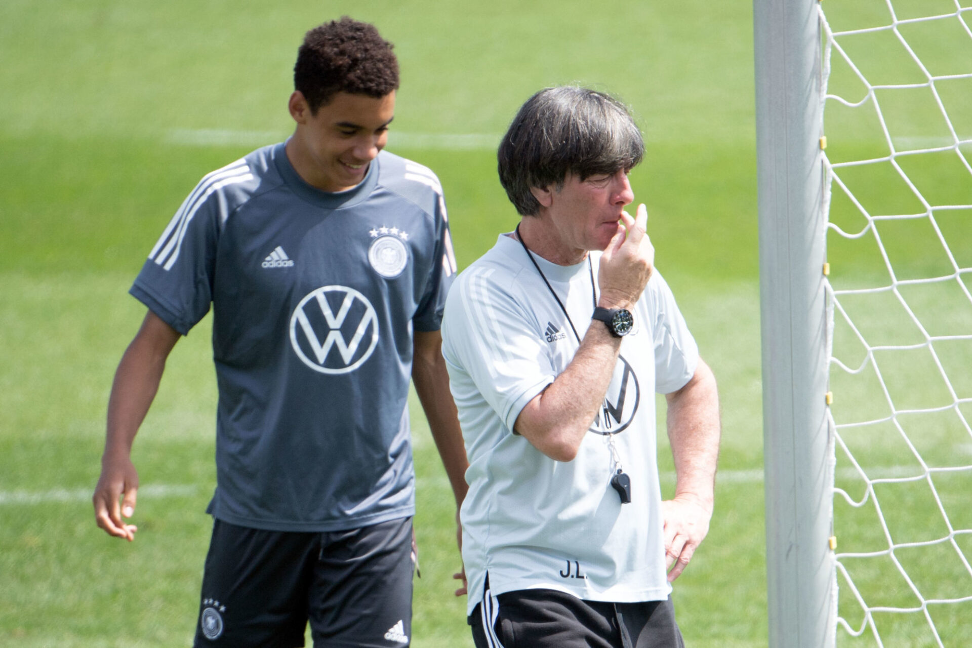 Joachim L&ouml;w a dirig&eacute; son dernier match &agrave; la t&ecirc;te de l'Allemagne, mardi 29 juin 2021, apr&egrave;s un r&egrave;gne de 15 ans. Icon SPort