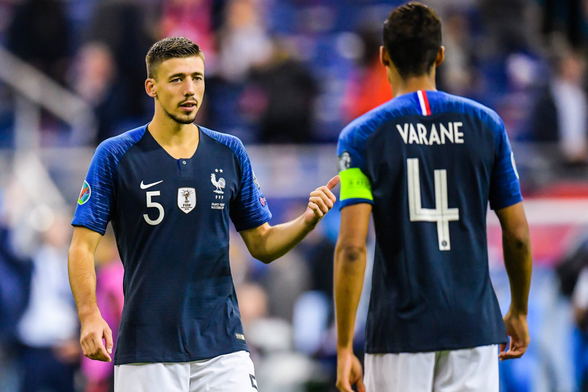 Cl&eacute;ment Lenglet aura la lourde responsabilit&eacute; de garantir l'&eacute;quilibre de la d&eacute;fense &agrave; trois de la France face &agrave; la Suisse. Icon Sport