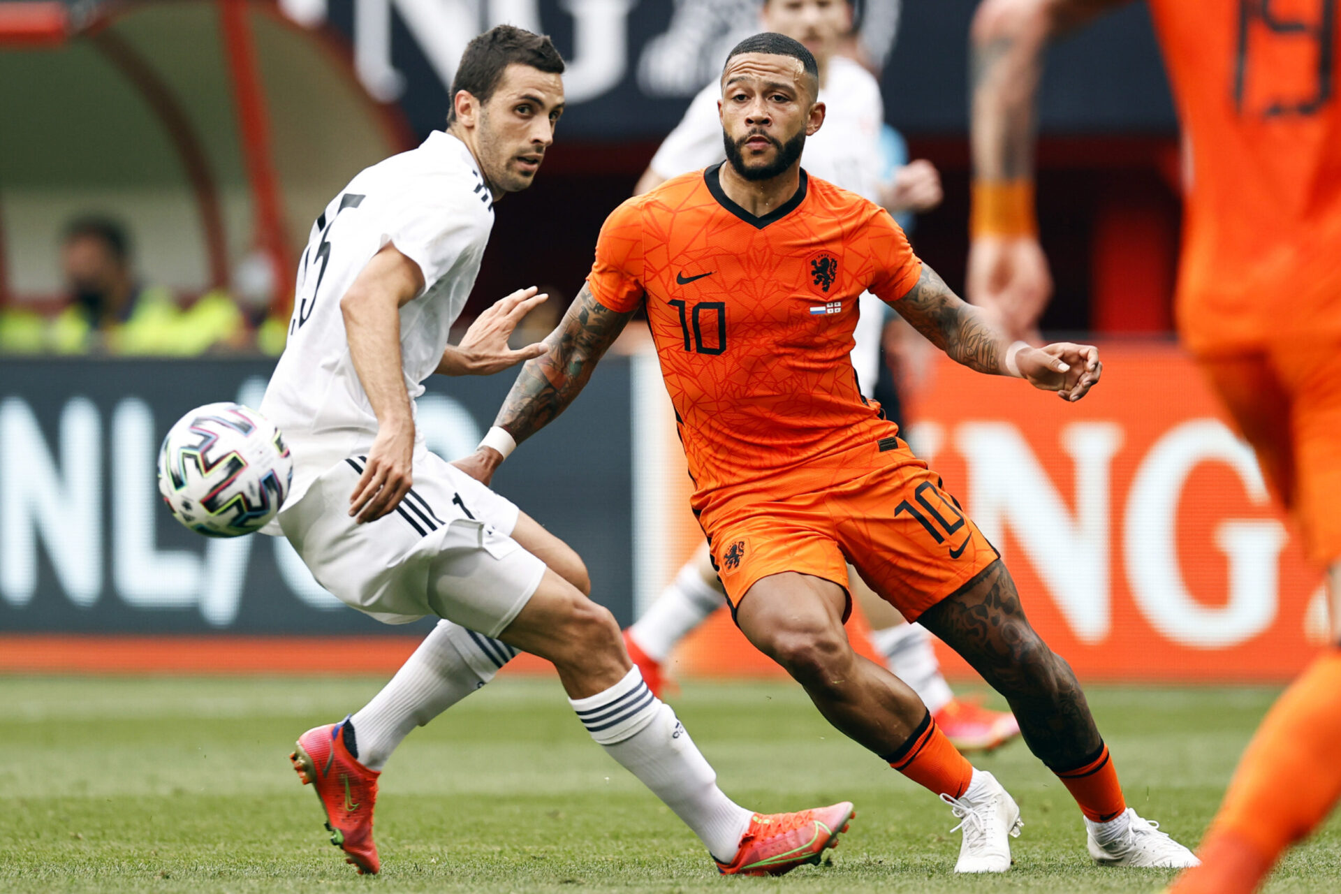 Memphis Depay est devenu le taulier de la s&eacute;lection n&eacute;erlandaise au fil des ann&eacute;es (iconsport)