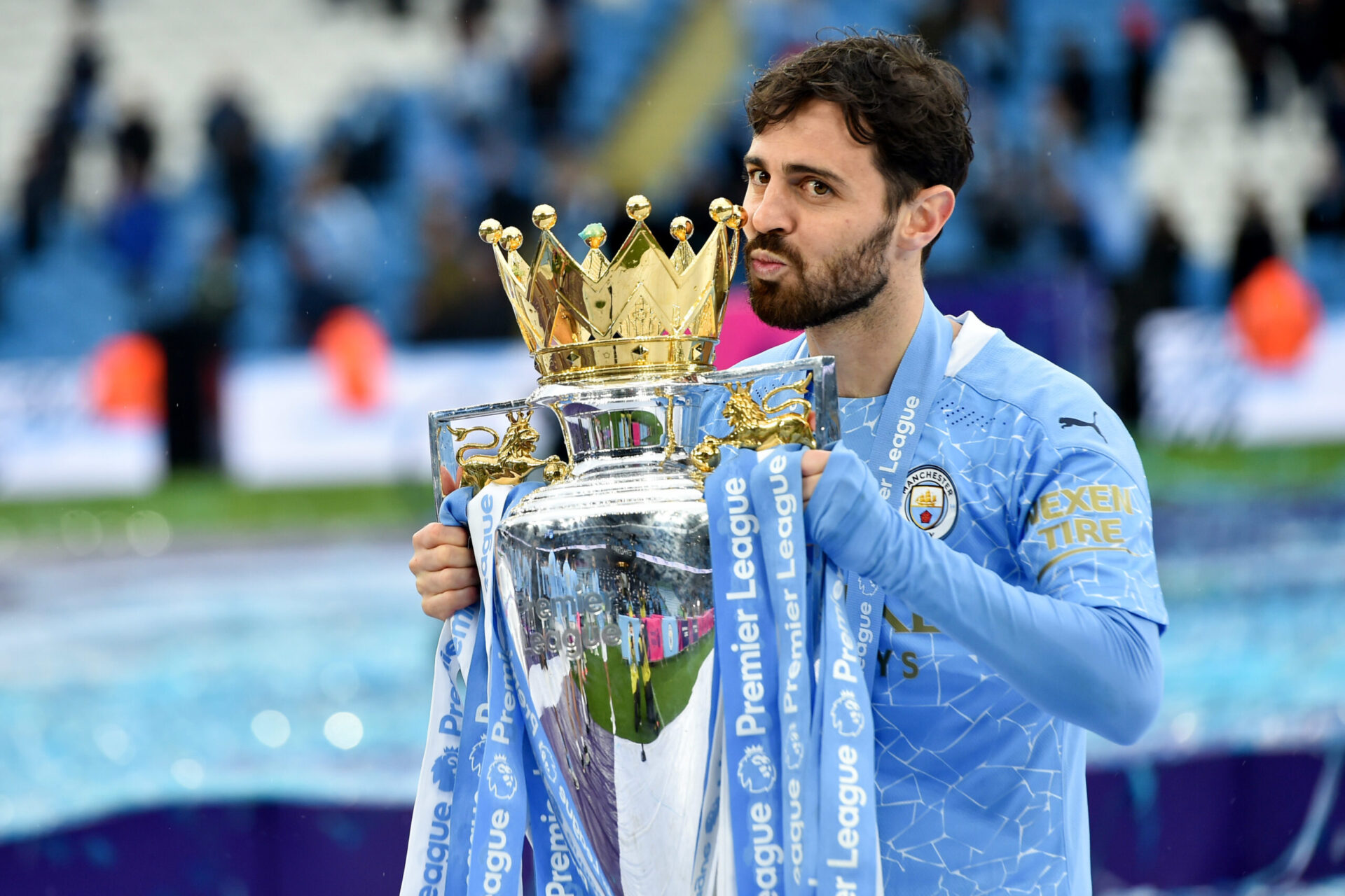 Ousmane Demb&eacute;l&eacute; pourrait &ecirc;tre &eacute;chang&eacute; par le Bar&ccedil;a avec Bernardo Silva. Icon Sport