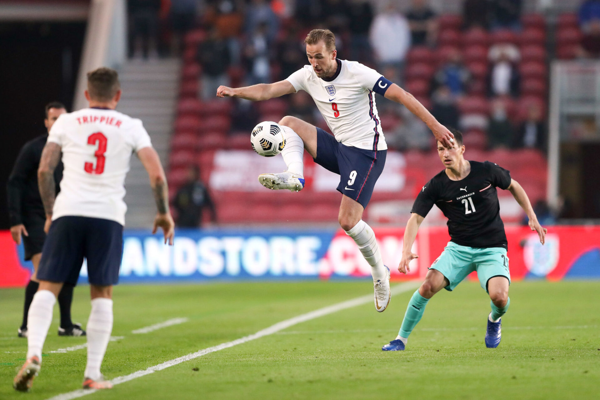 Florian Neuhaus a ouvert le score contre le Danemark et marqu&eacute; son premier but pour l'Allemagne. Icon Sport