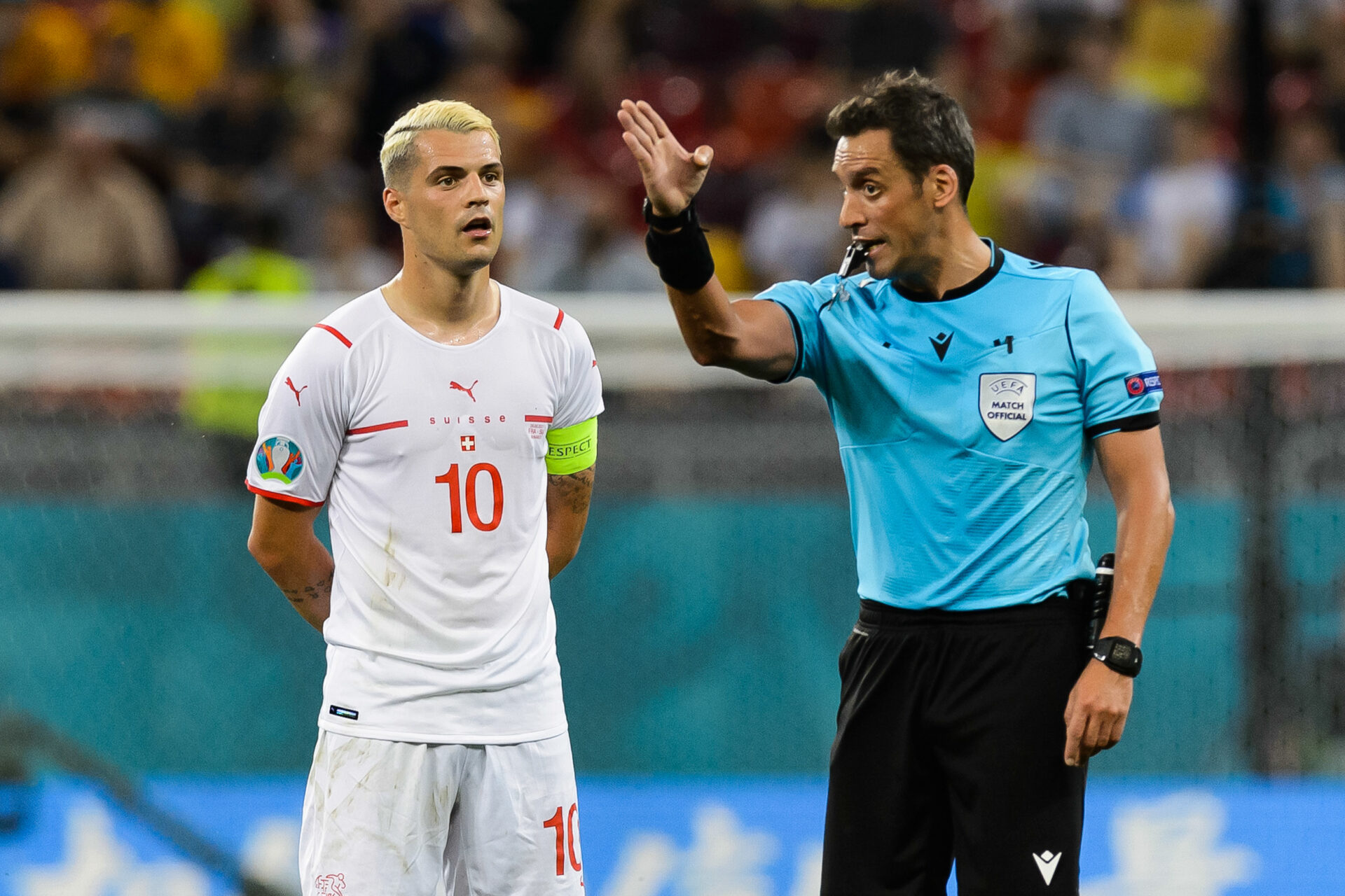 Xhaka lors de la rencontre face aux Bleus (iconsport)