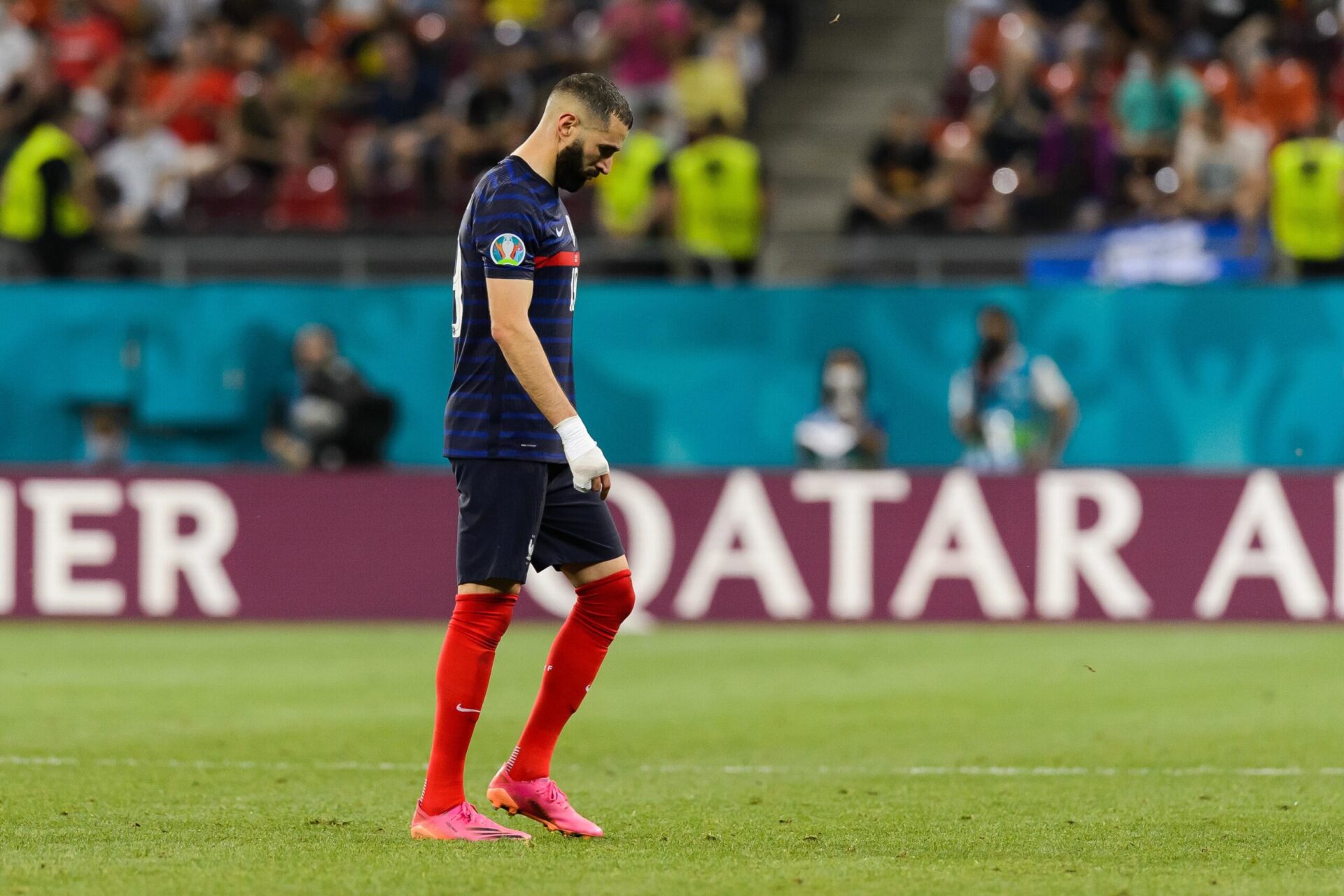 Karim Benzema lors du match face &agrave; la Suisse (iconsport)