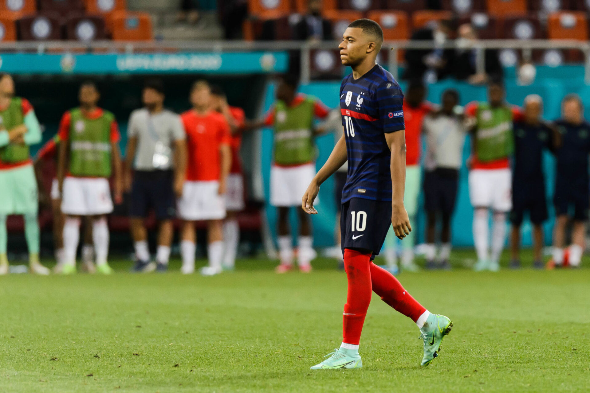 Kylian Mbapp&eacute; avait manqu&eacute; le p&eacute;nalty d&eacute;cisif contre la Suisse. Icon Sport