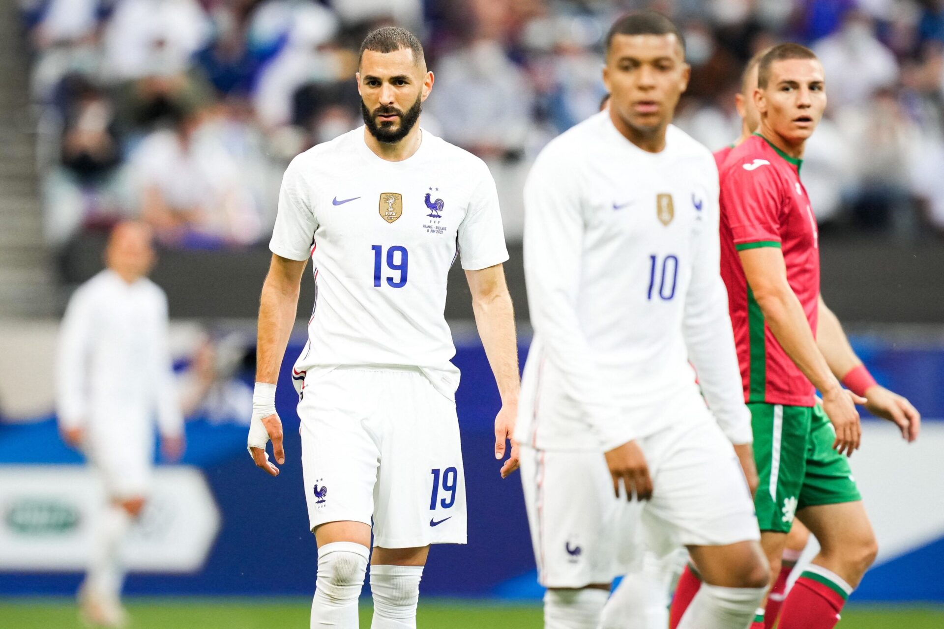 Mbappé a plus souvent combiné avec Benzema qu'avec Giroud lors de France - Bulgarie (iconsport)