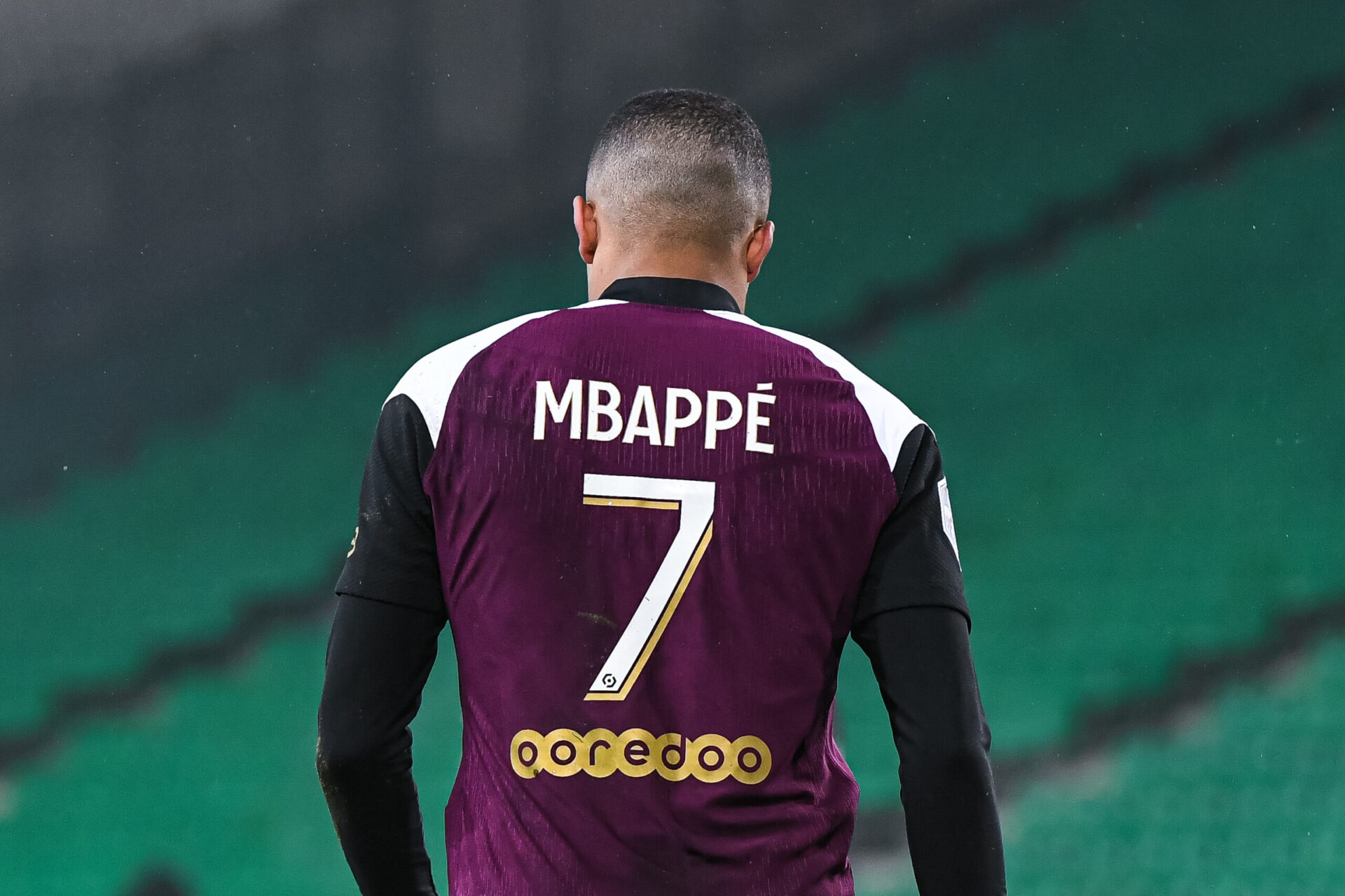 Mbapp&eacute; jouant &agrave; l'AS Monaco (Iconsport)
