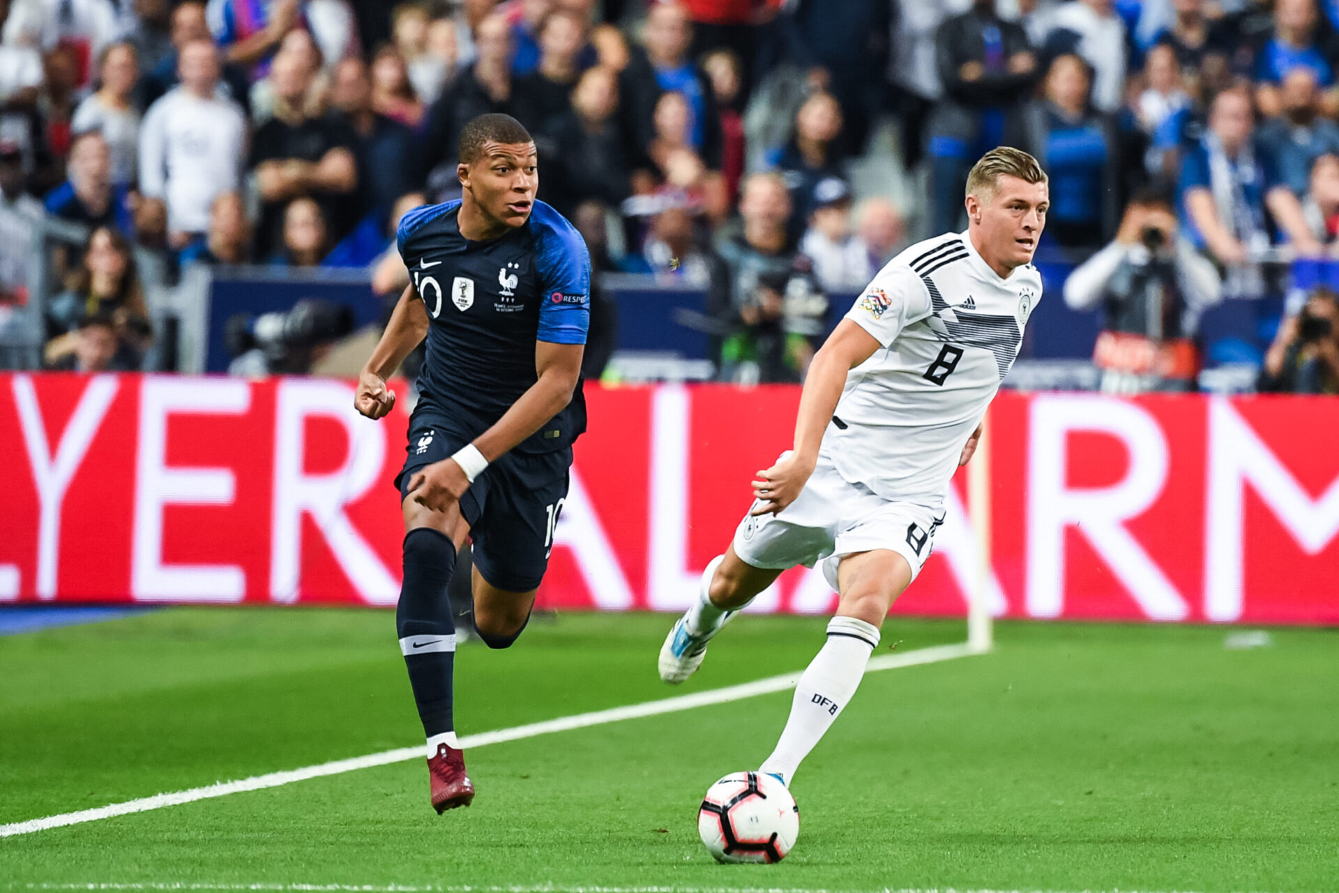 Toni Kroos espère que l'Allemagne ne laissera pas trop d'espaces en contres à Kylian Mbappé (iconsport)
