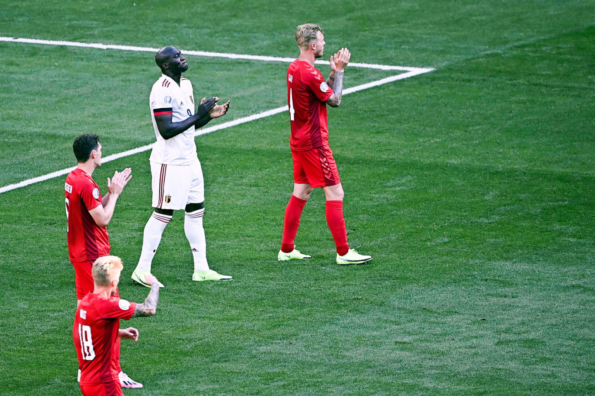 Le Danemark joue sa survice à l'Euro face à la Belgique. Icon Sport Le Danemark joue sa survice à l'Euro face à la Belgique. Icon Sport
