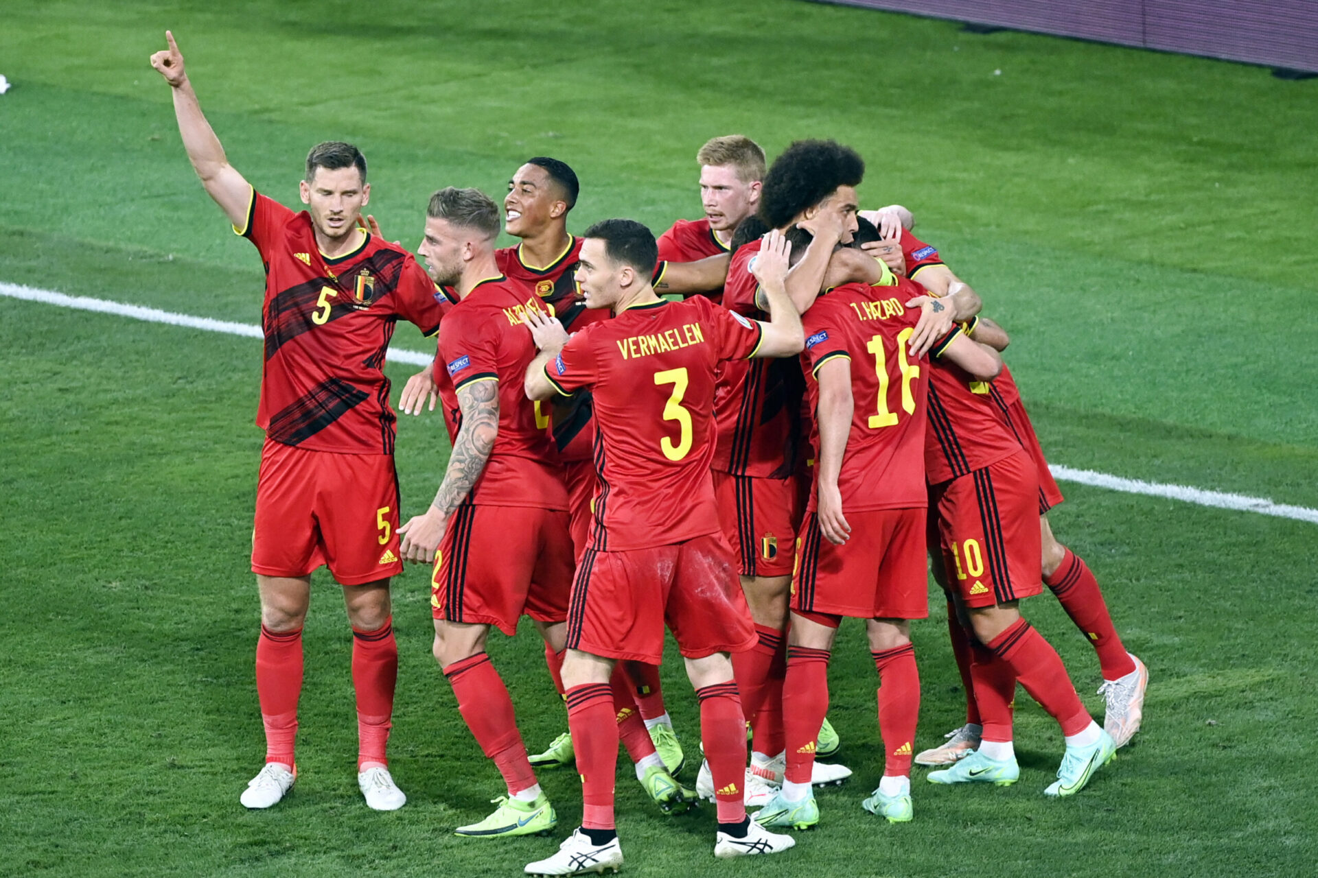 Hazard a ouvert le score pour la Belgique (iconsport)
