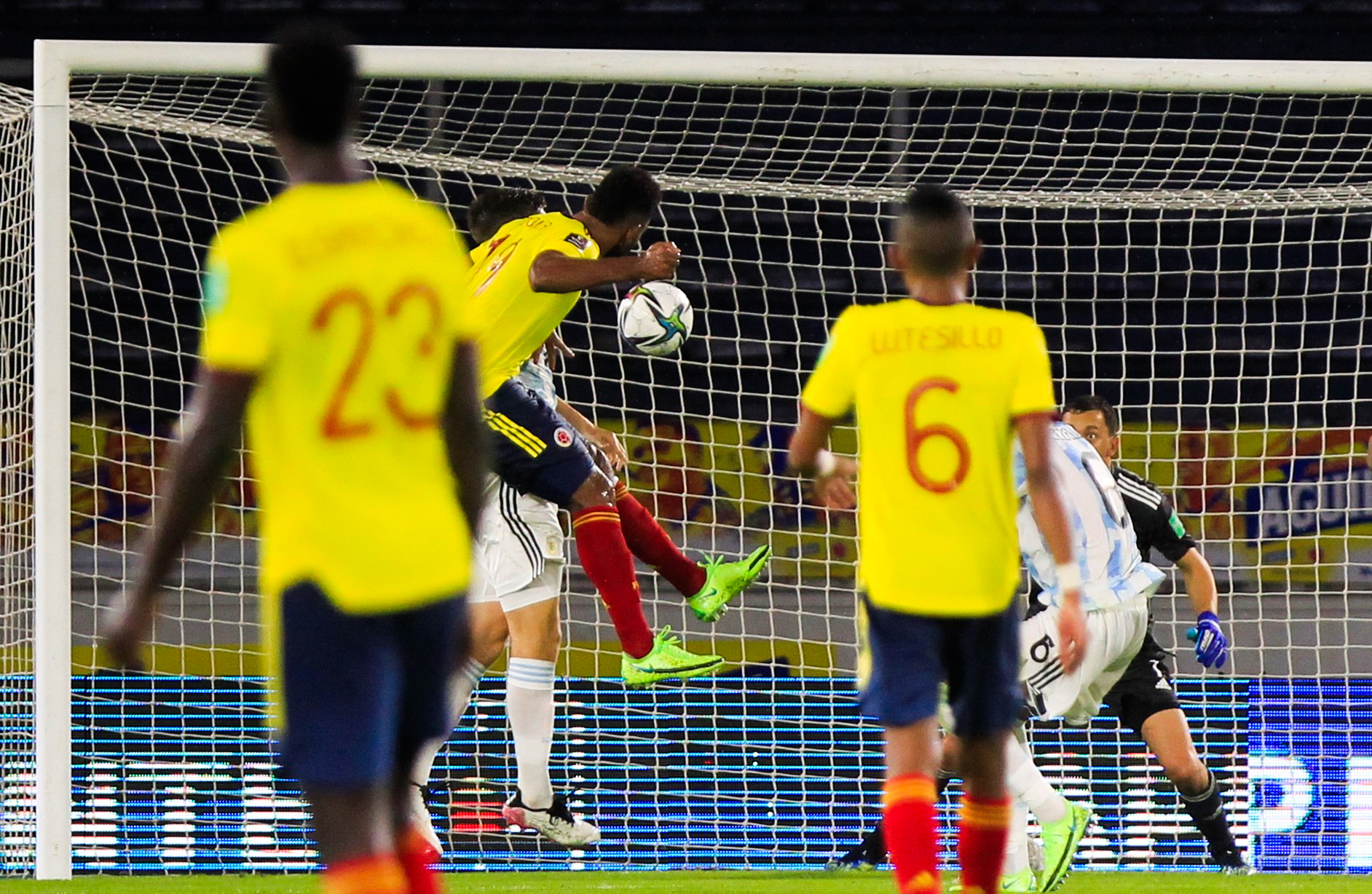 Miguel Borja a privé l'Argentine des trois points grâce à un but en toute fin de match - Icon Sport