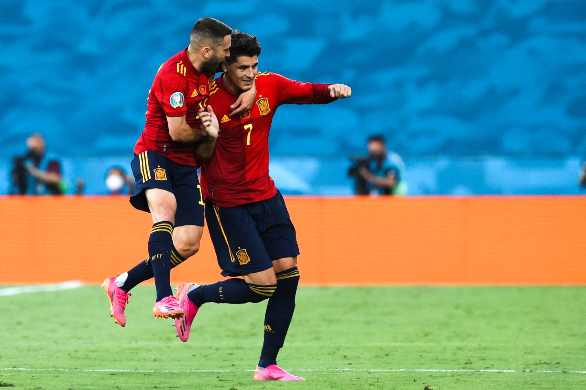 Alvaro Morata a ouvert le score pour l'Espagne (iconsport)