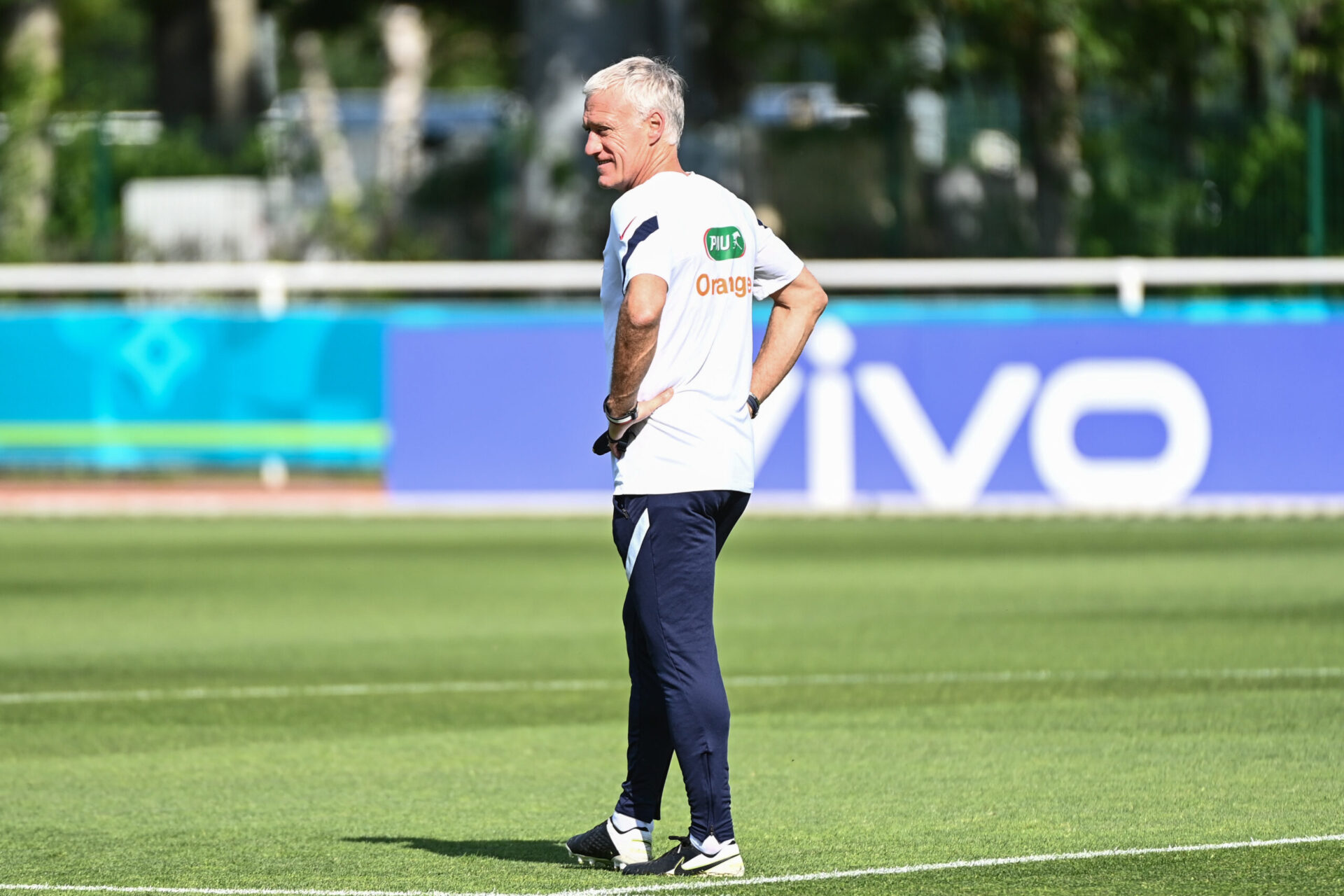 Didier Deschamps lors d'une s&eacute;ance d'entrainement (iconsport)