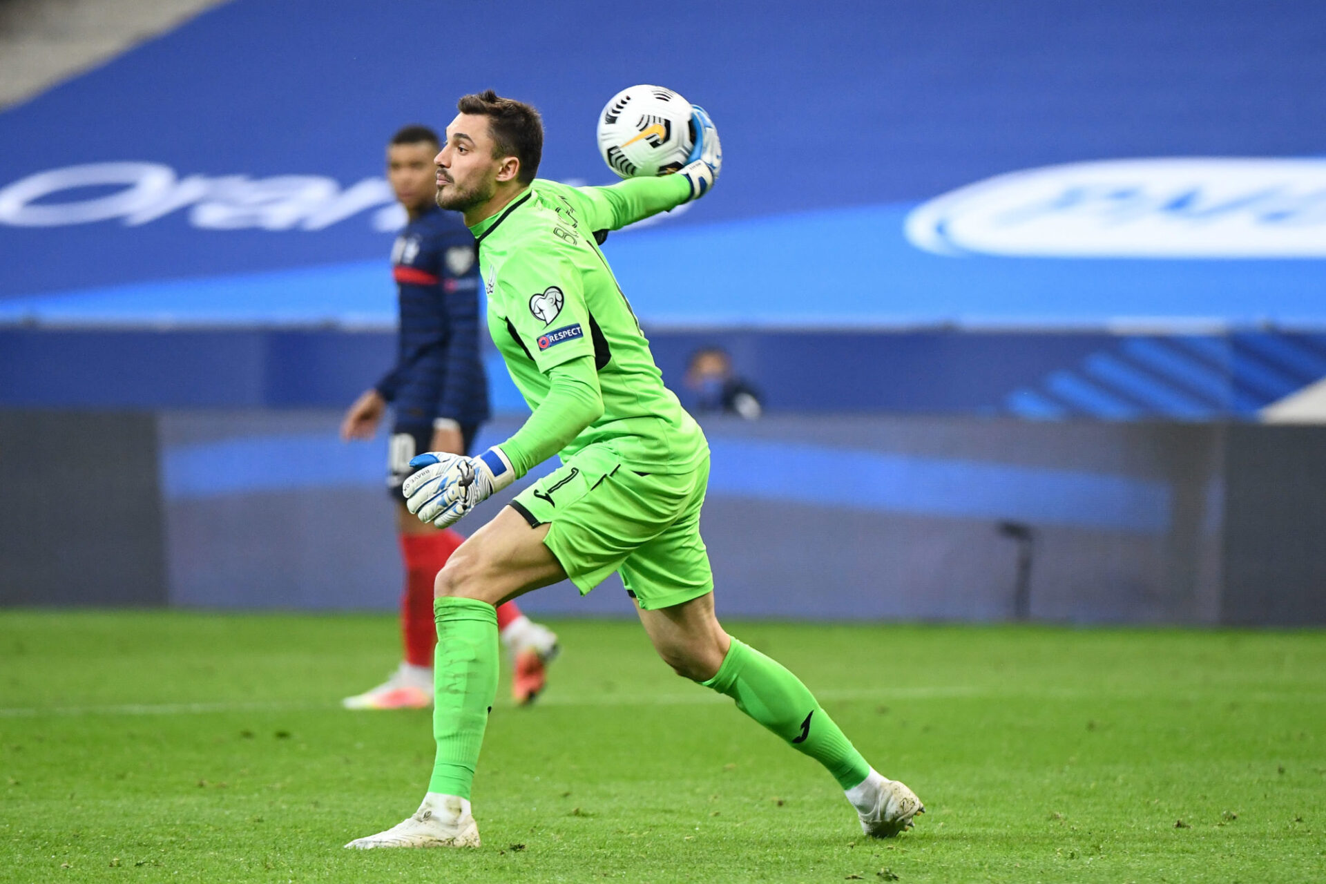 Bushchan avait admirablement d&eacute;fendu les cages de l'Ukraine face aux Bleus de Kylian Mbapp&eacute; en mars dernier (1-1). Icon SPort
