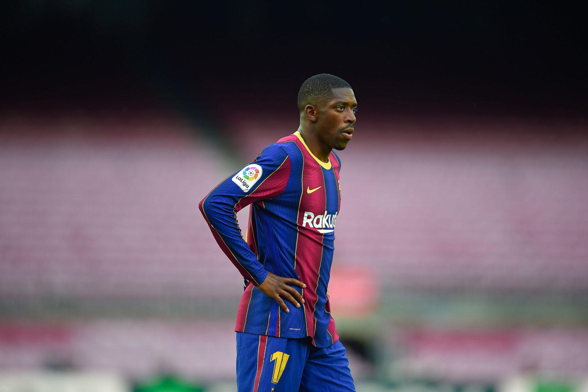 Ousmane Demb&eacute;l&eacute; pourrait &ecirc;tre &eacute;chang&eacute; par le Bar&ccedil;a avec Bernardo Silva. Icon Sport