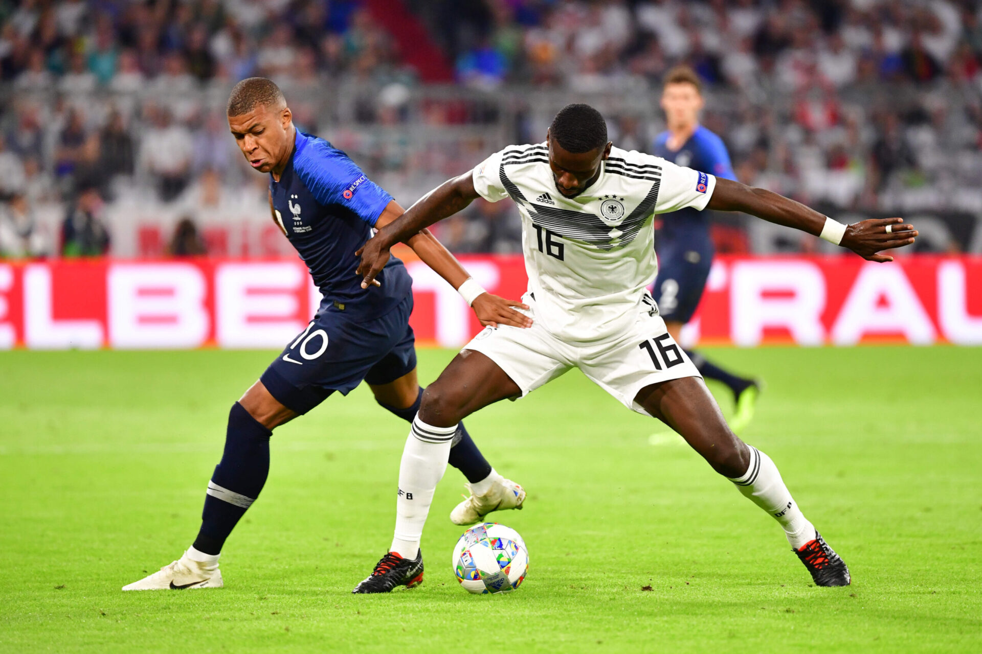 Antonio R&uuml;diger s'est dit confiant avant d'affronter l'Allemagne de Kylian Mbapp&eacute; (iconsport)